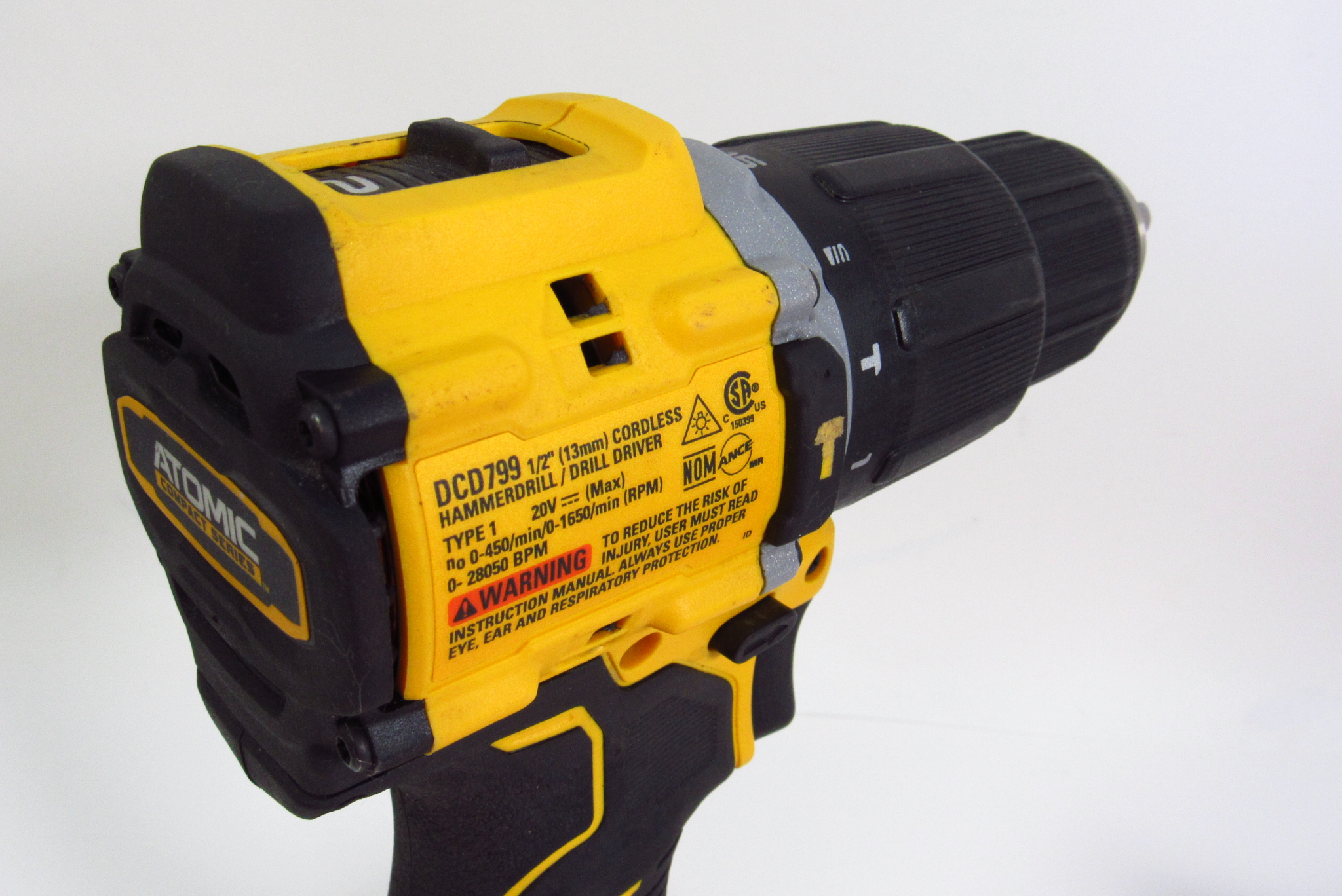 DeWalt DCD799 20V Lithium-ion 1/2'' Drive Cordless Hammer Drill/Driver Kit