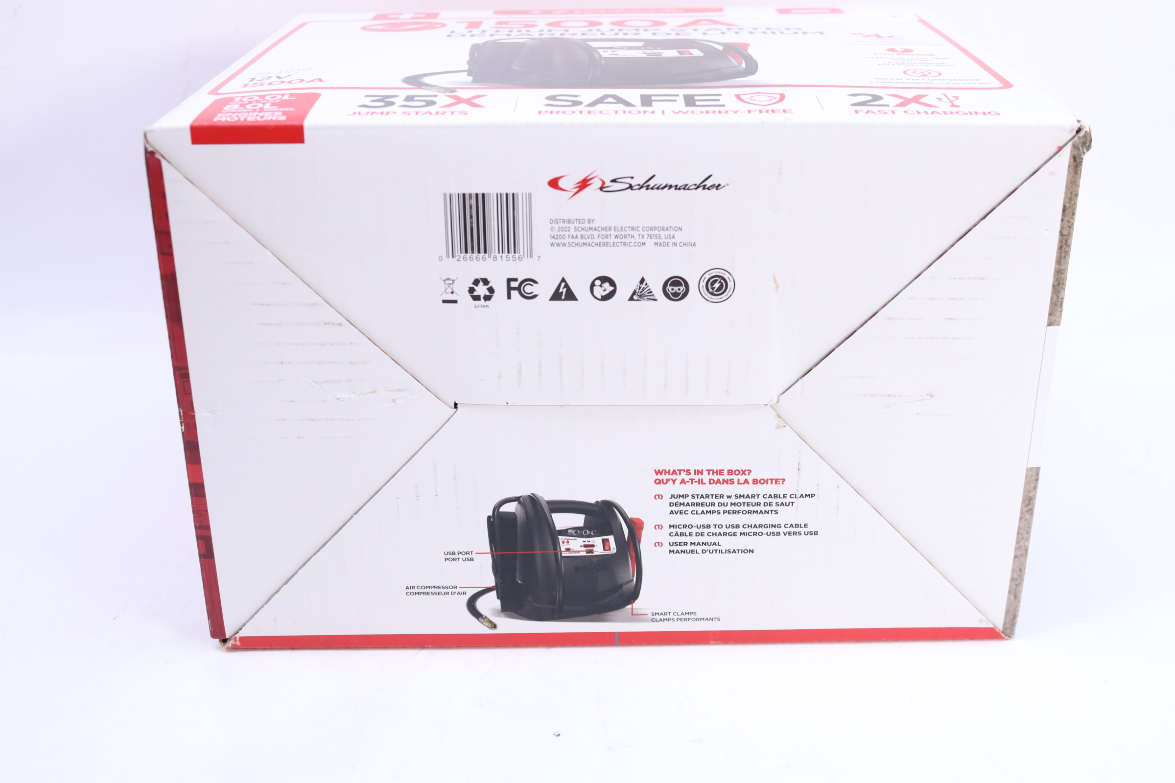 Schumacher Sl1519 Electric 1500A 12V Lithium Jump Starter