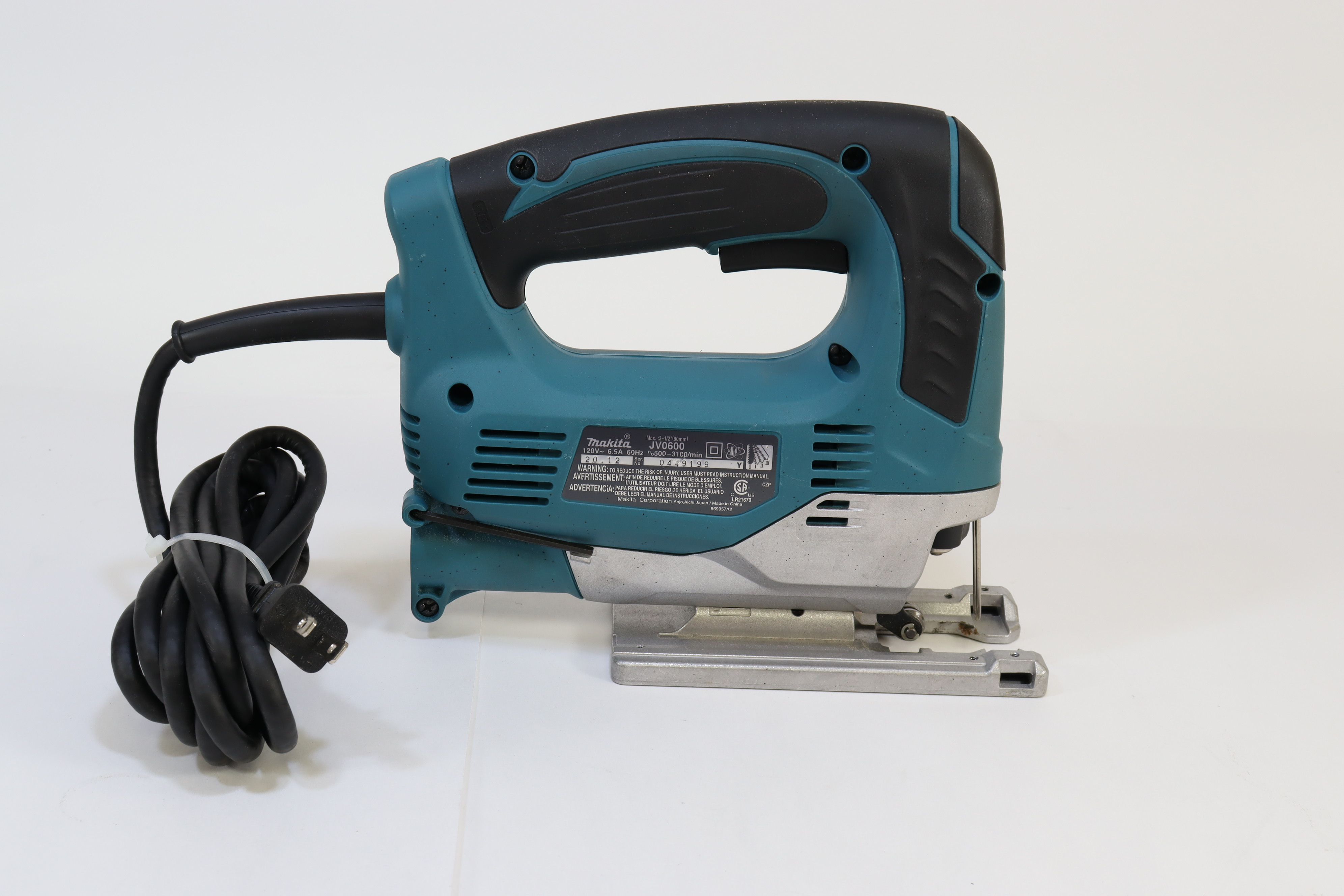 Makita JV0600 Top Handle Jig Saw 6.5 Amp Corded Variable Speed 