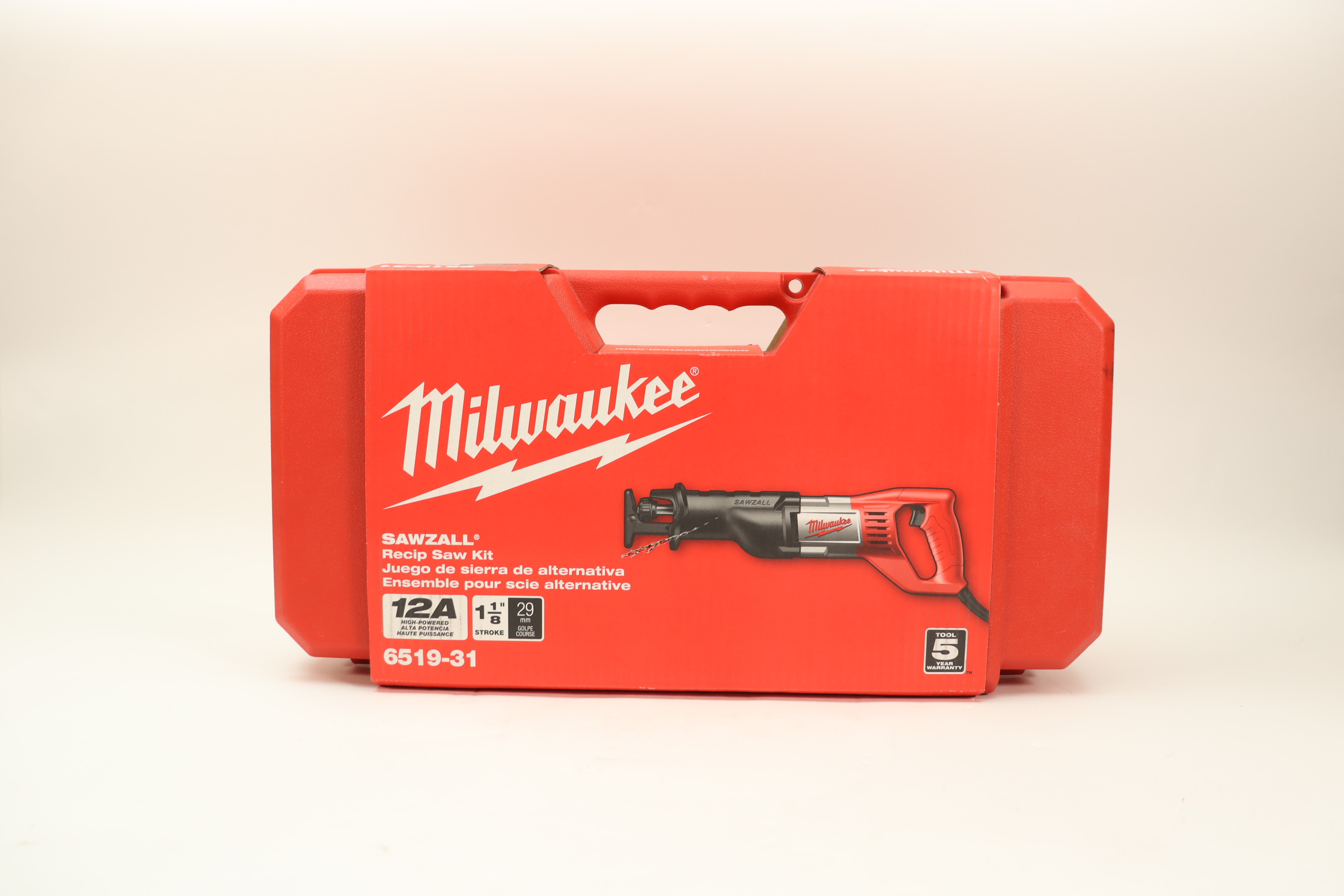 Milwaukee 6519-30 1-1/8 in. 12 Amp SAWZALL Reciprocating Saw display picture 1
