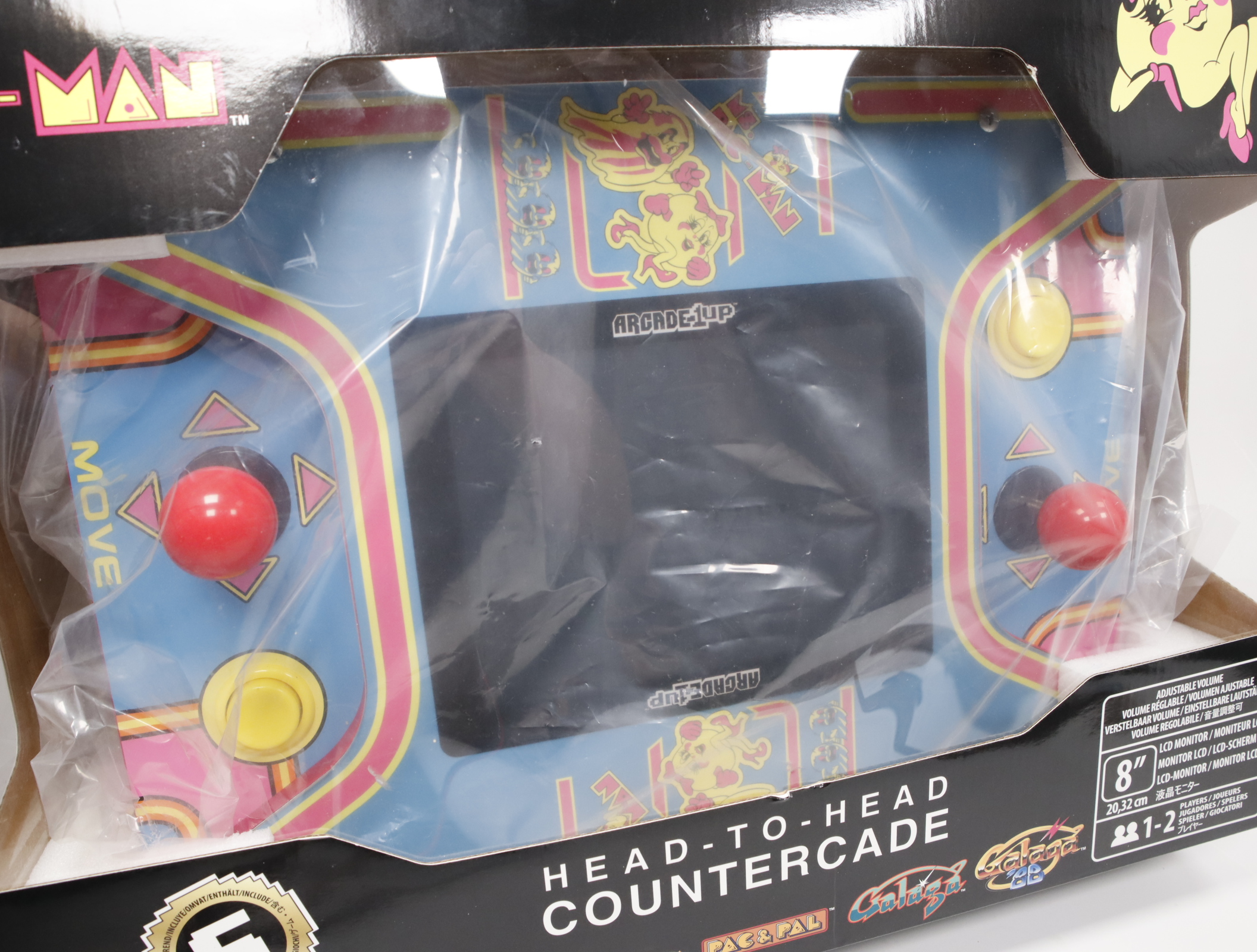 ARCADE1UP MS Pacman Head to Head Countercade Video Game