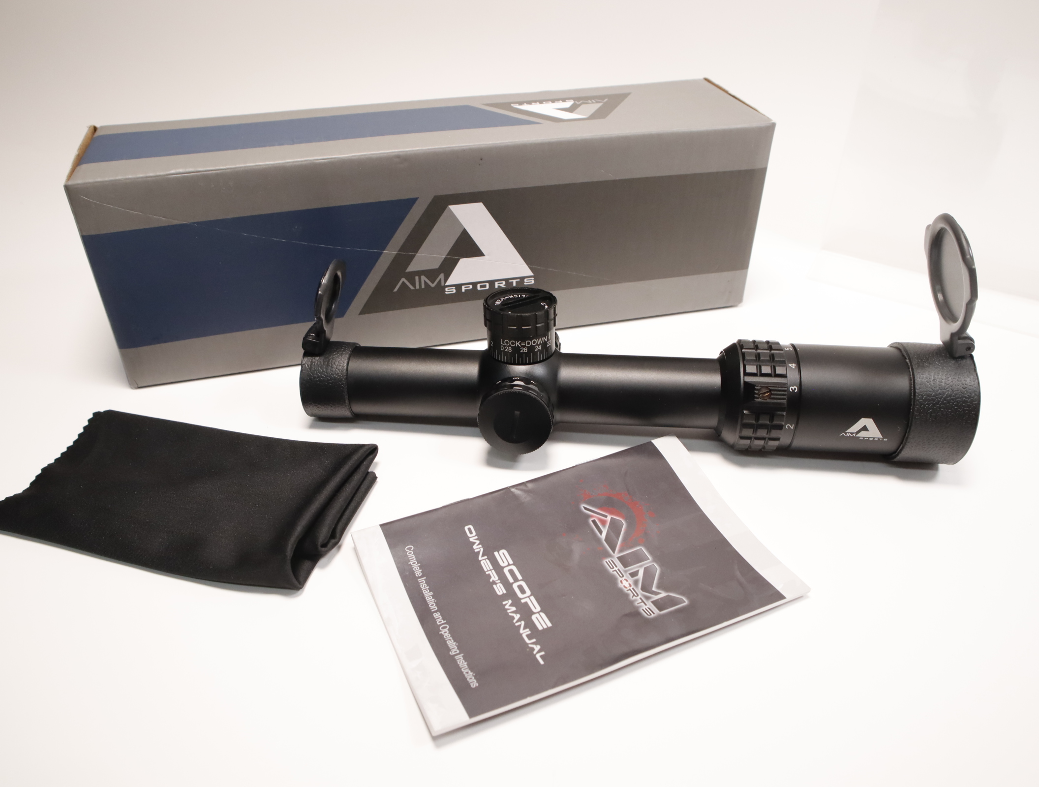 AIM Sports Alpha 6 Riflescope 1-6x24mm CQ1 MOA Reticle