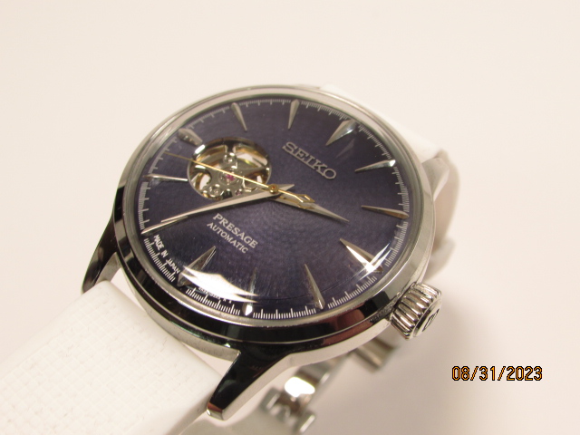 Seiko Presage Automatic 4R38-01N0 Blue Moon Men's Wristwatch 42mm