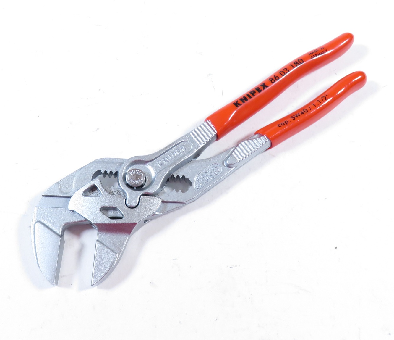 Knipex 86 03 180 Chrome-Plated 40 mm Capacity Pliers Wrench