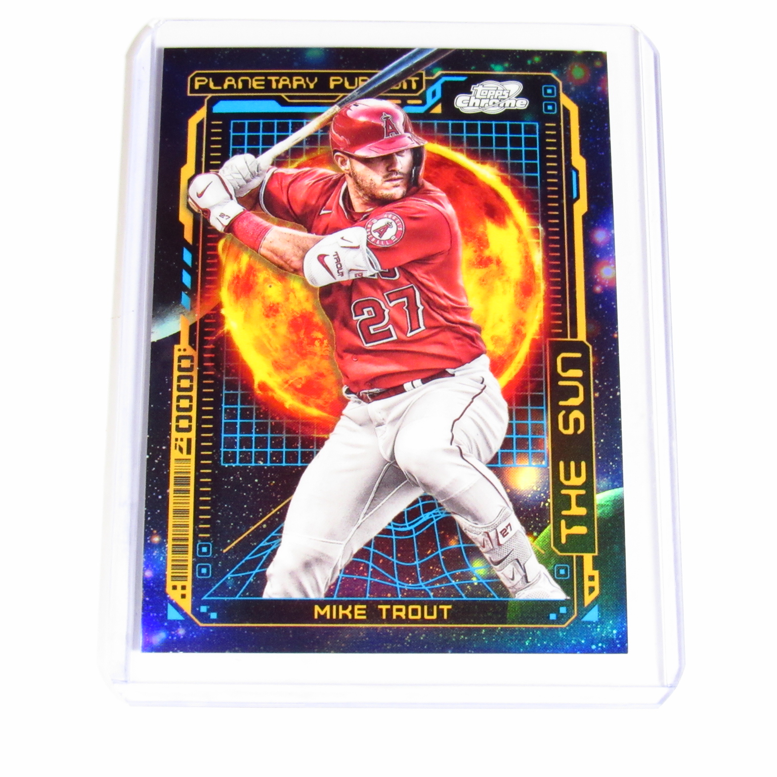Mike Trout Angels #PPS-2 Topps Chrome 2023 Planetary Pursuit The Sun Card -  0161