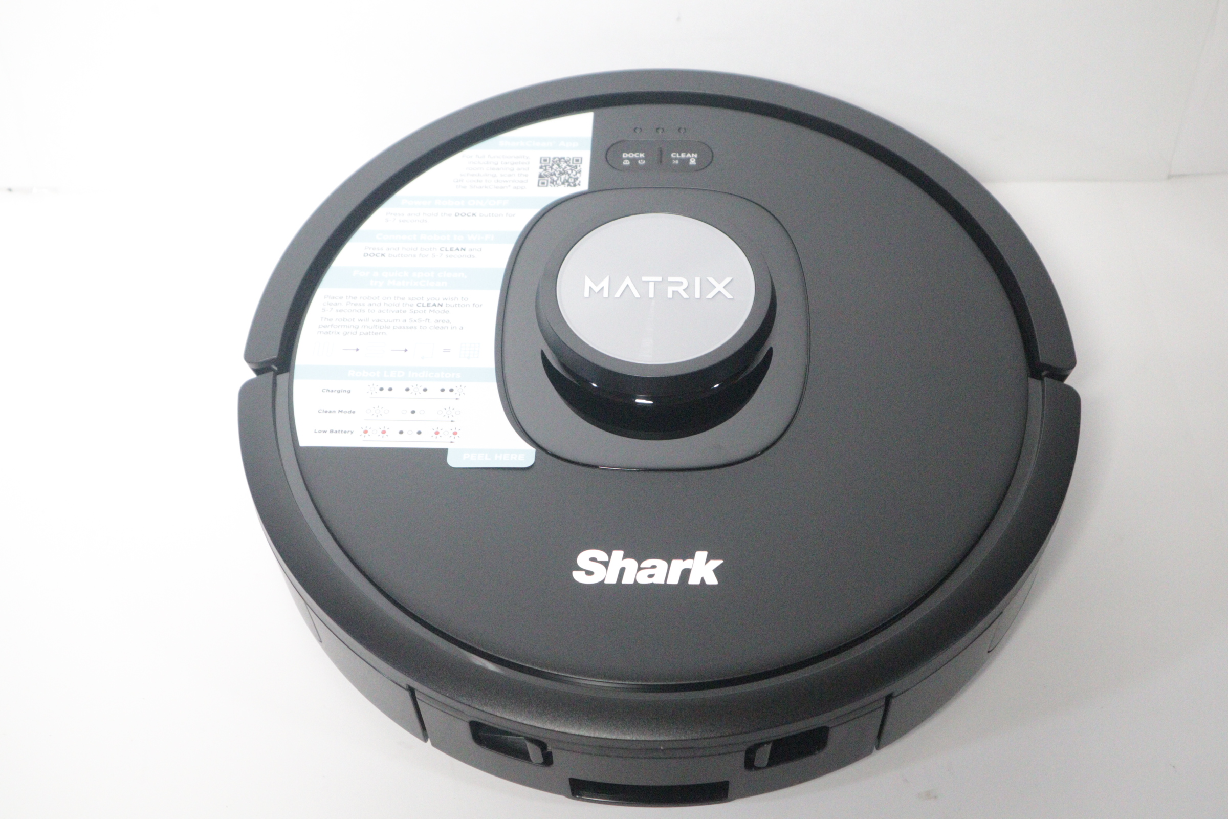 Shark Matrix RV2310AE Black & Silver Wi-Fi Self-Empty Bagless Robot ...