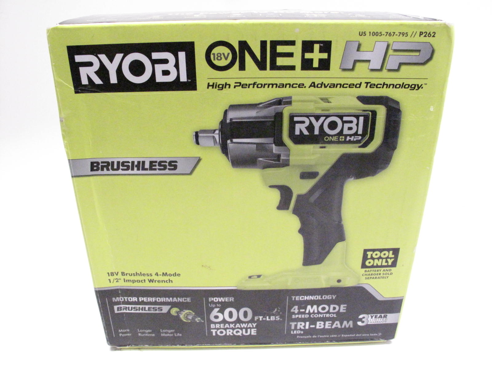 Ryobi P262 18V Cordless 1/2