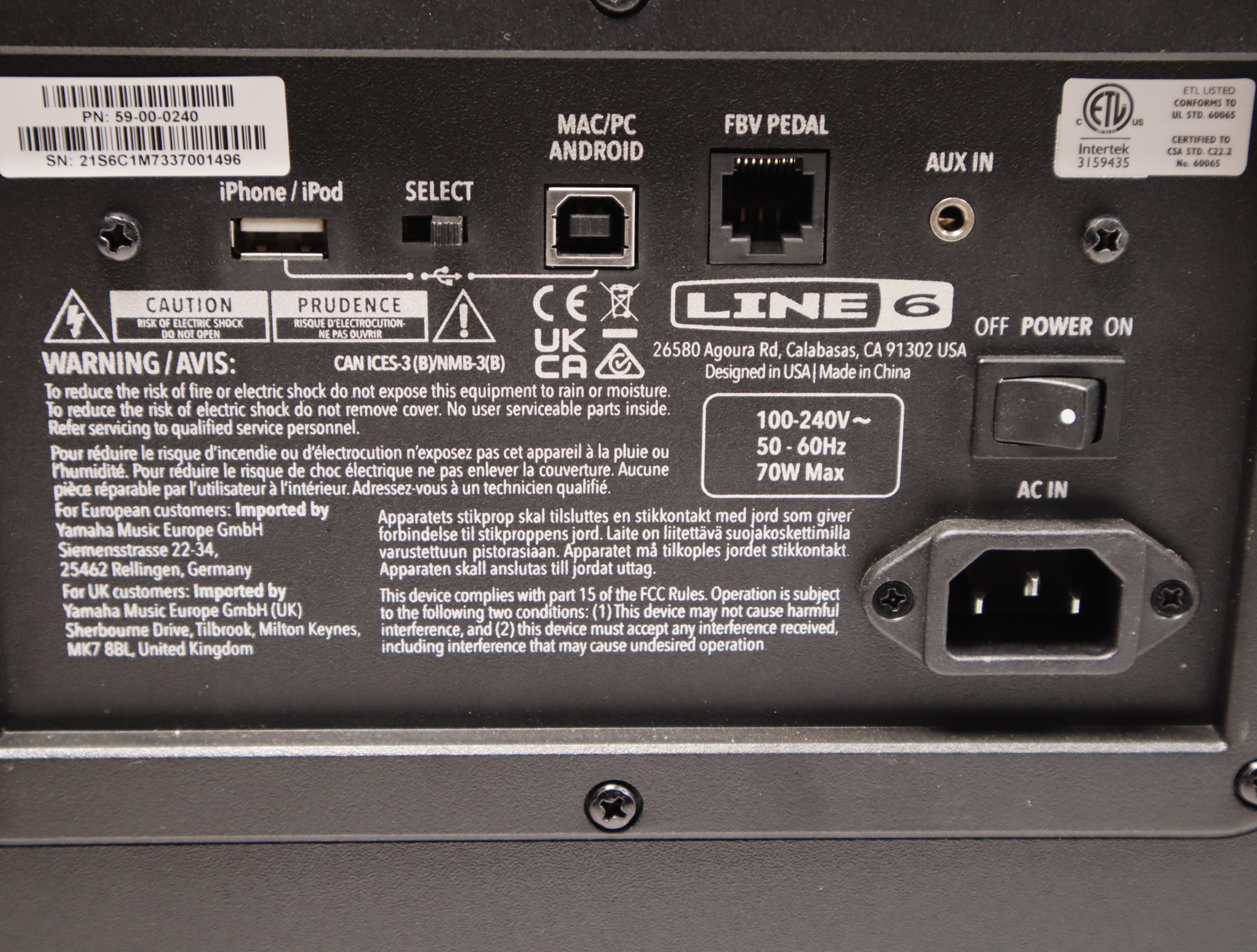Line 6 Spider V 60 Mk II 1x10