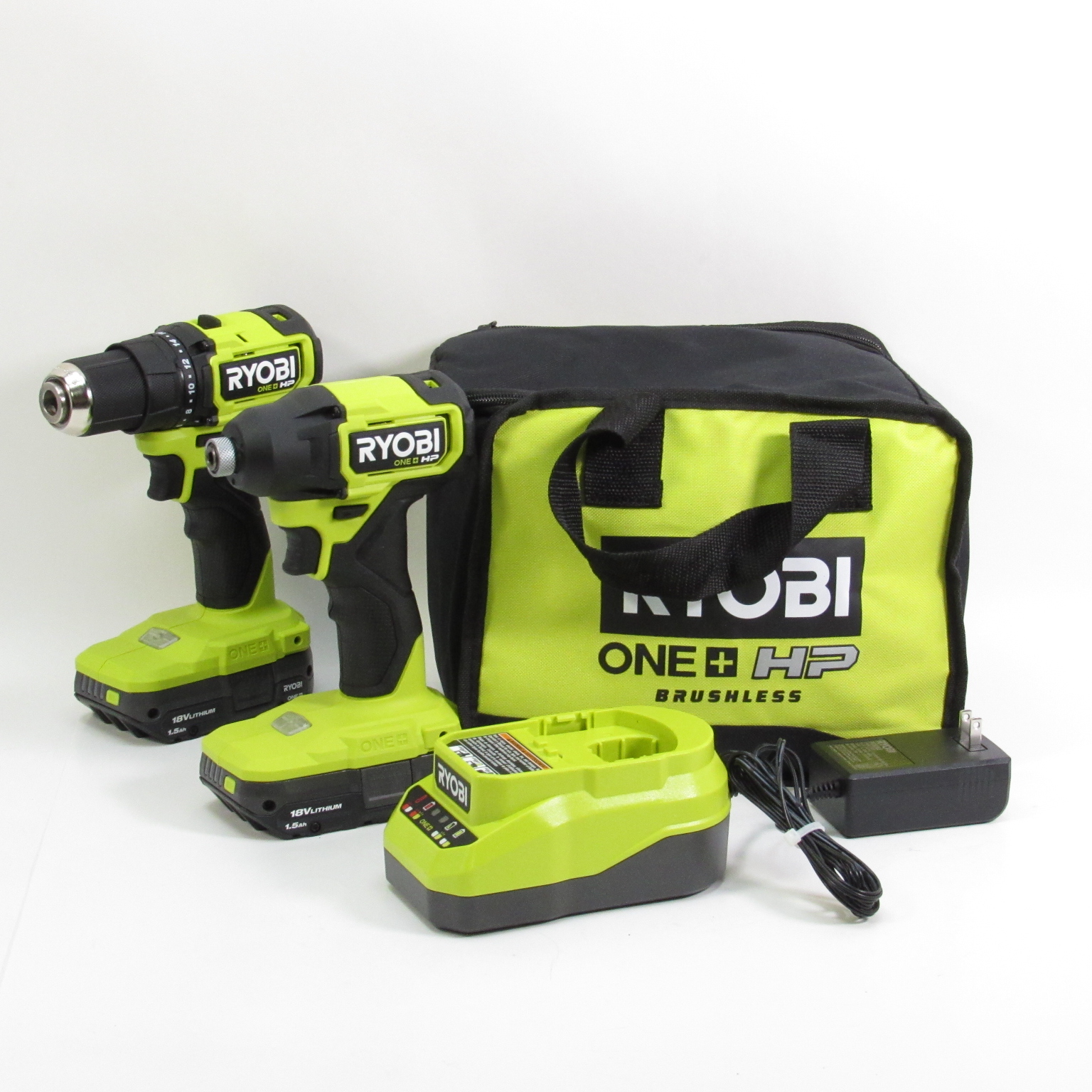 RYOBI ONE+ HP 18V Brushless Cordless 1/2 in. Drill/Driver and
