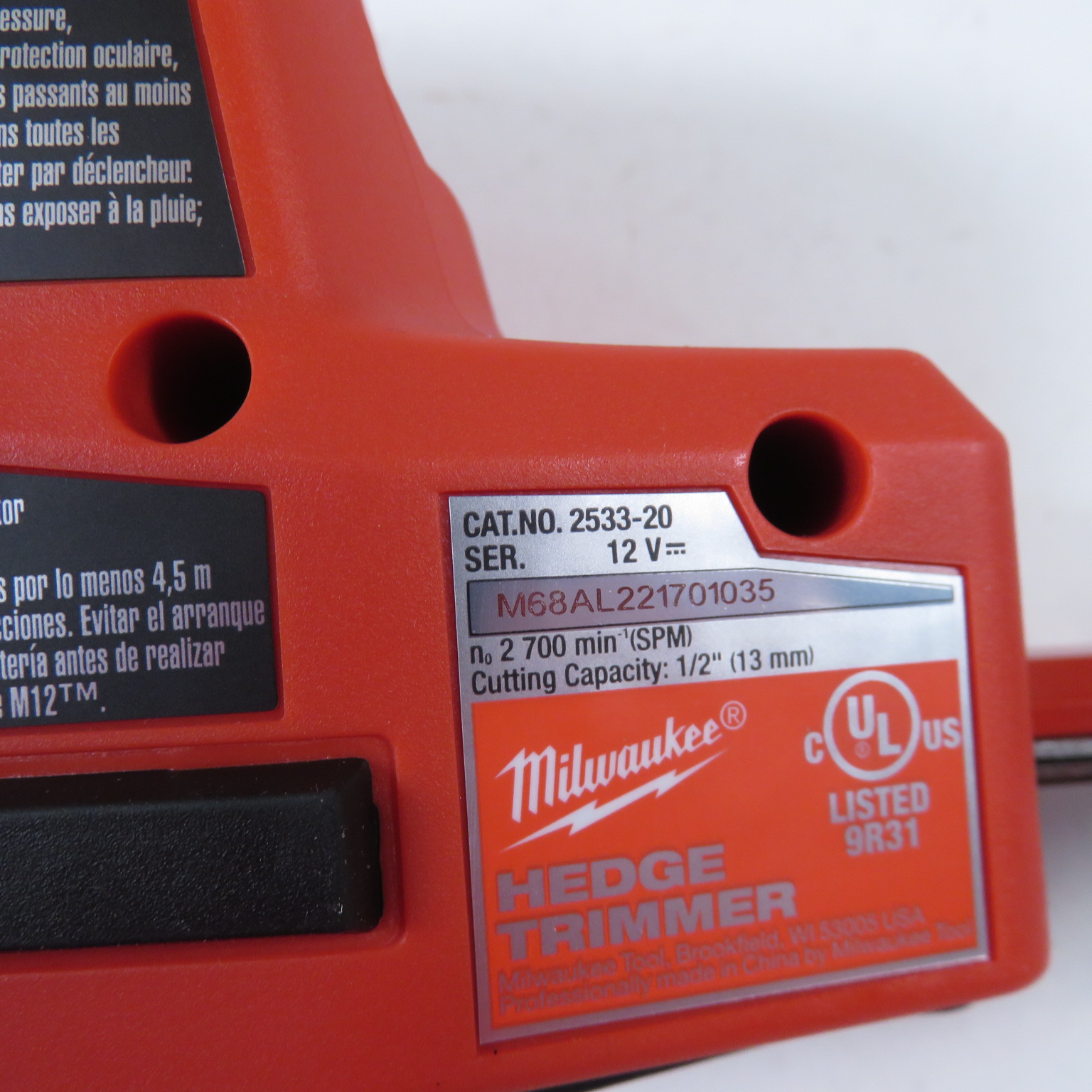 Milwaukee 2533-20 M12 FUEL 8in. 12V Lithium-Ion Brushless Cordless ...