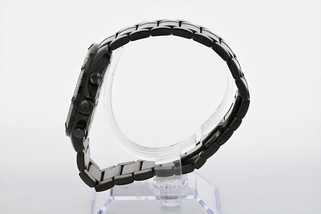 Bulova Classic Diamond Accent 44mm Black Dial Stainless