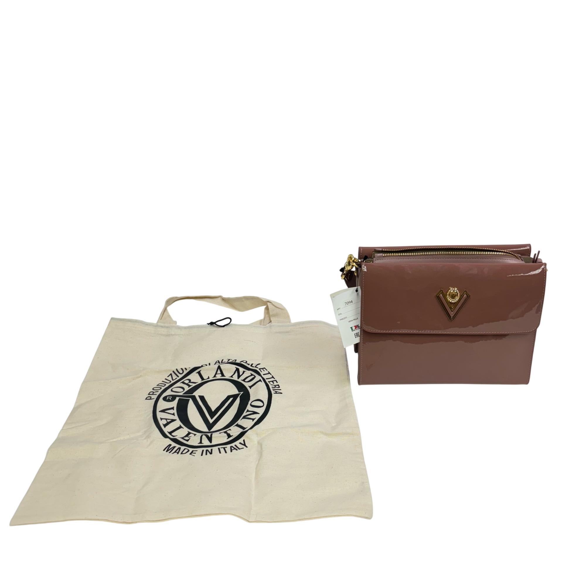 Valentino Orlandi 7094 Italian Patent Leather Handbag