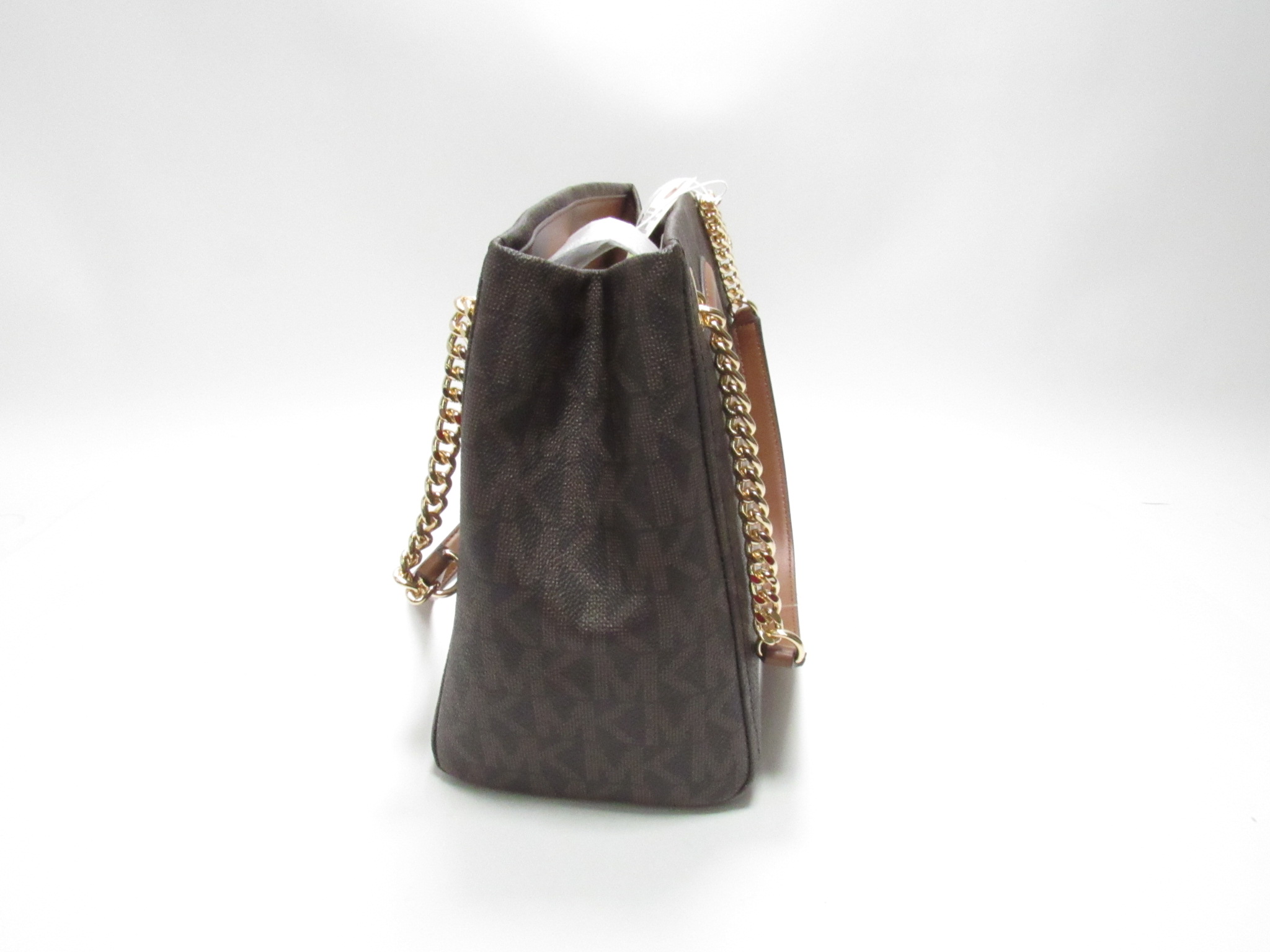 Michael Kors Ladies Handbag Purse Dual Tone Brown