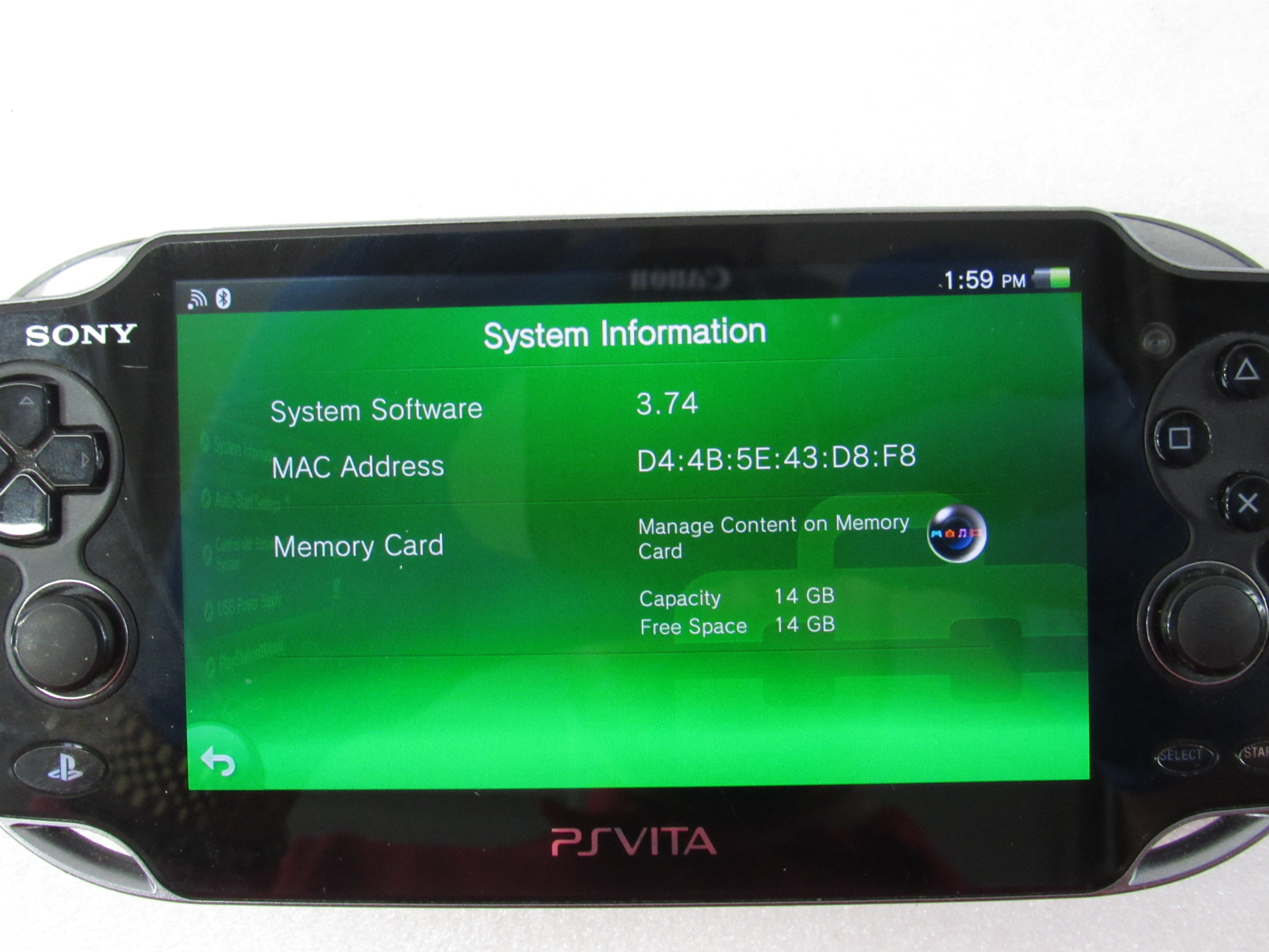 Sony PCH1001 PlayStation Vita Portable Gaming Console