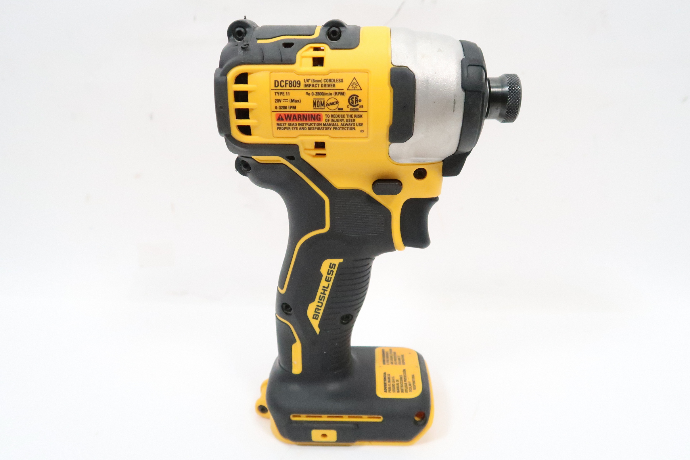 DeWalt DCF809 20V MAX Cordless Brushless Compact 1/4 in. Impact Driver