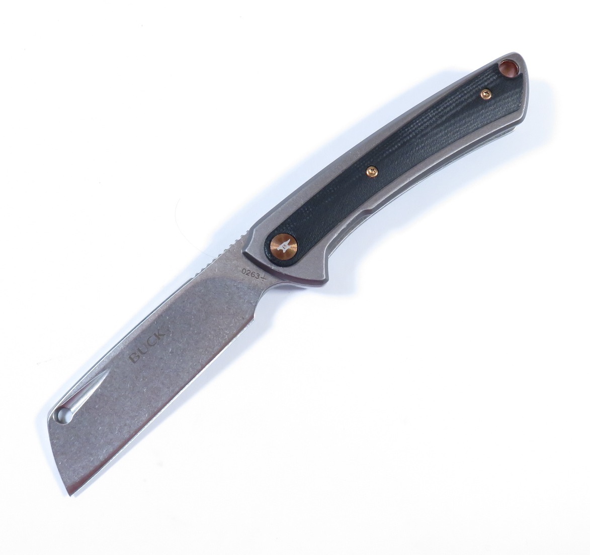 Buck Knives HiLine 0263 3.6" D2 Satin Blade Folding Pocket Knife