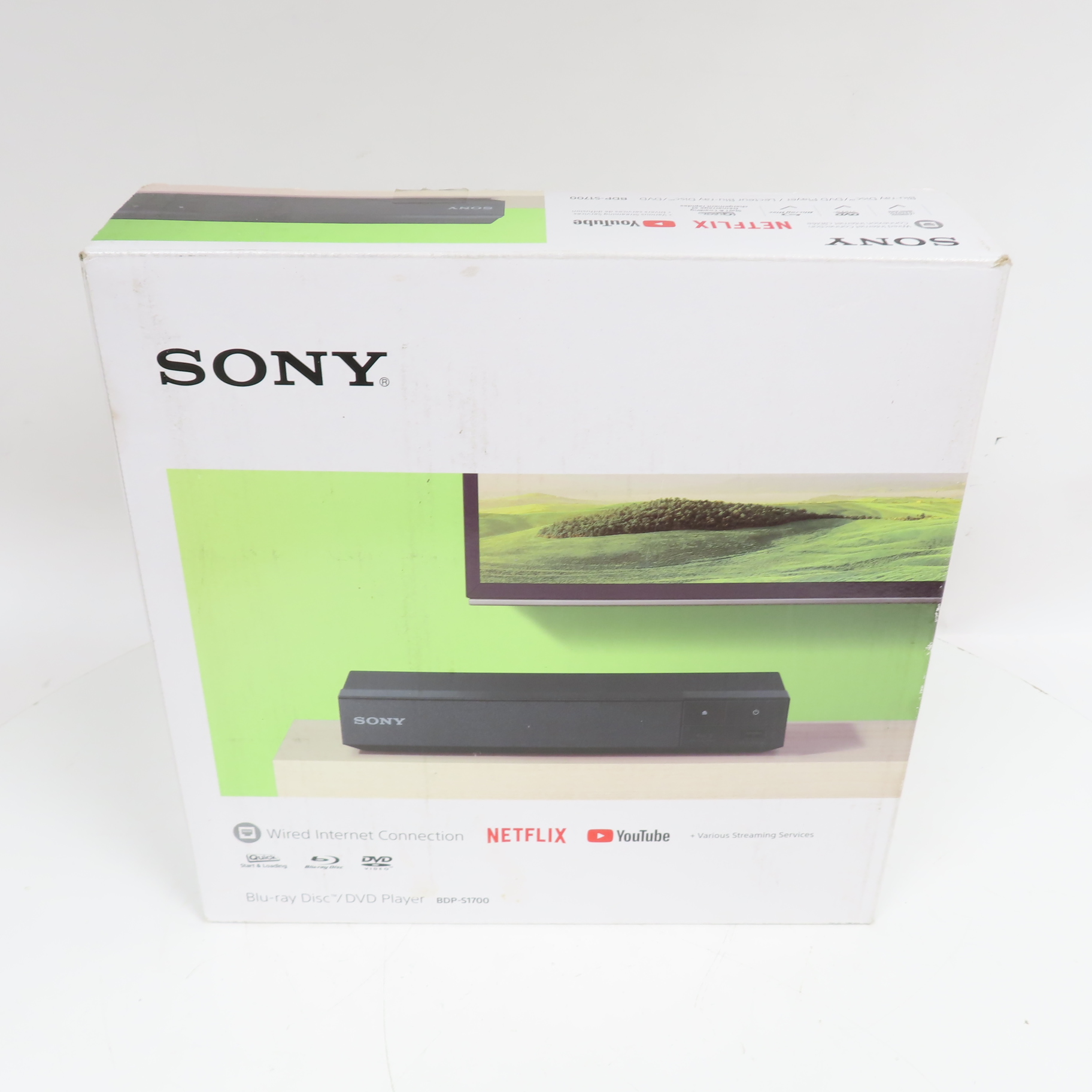 Sony BDP-S1700 Wi-Fi Box) Blu-Ray/DVD (In Connected Player