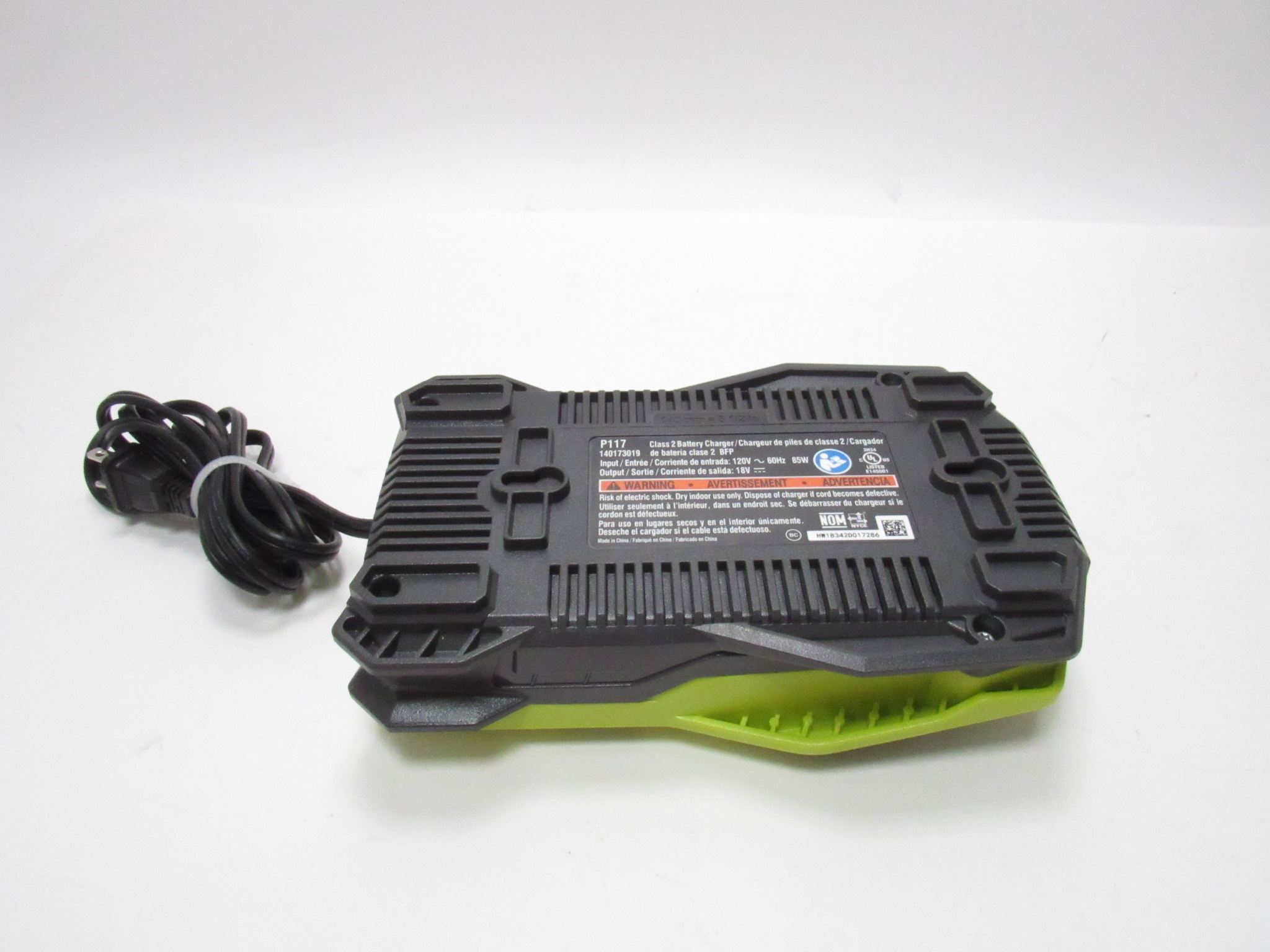 Ryobi P117 30 Minute Battery Charger