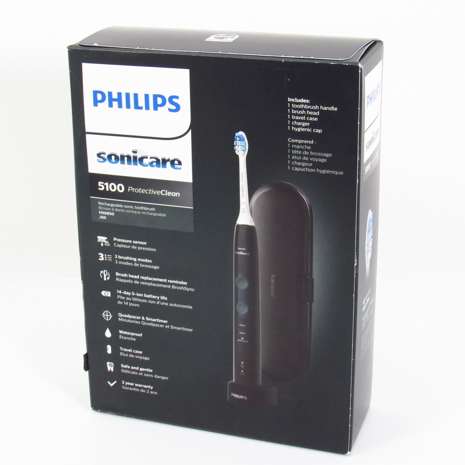 【新品・未開封】PHILIPS sonicare 5100 黒 Philips Sonicare 5100 ProtectiveClean Power Toothbrush