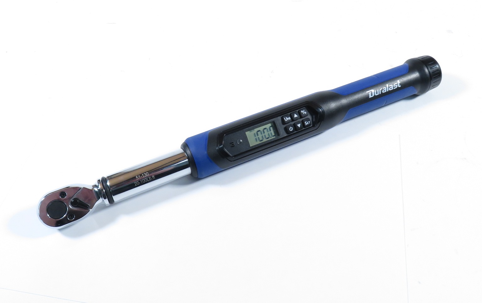 Duralast 51130 3/8Inch Drive 20100 FT. LBS. Electronic Torque Wrench