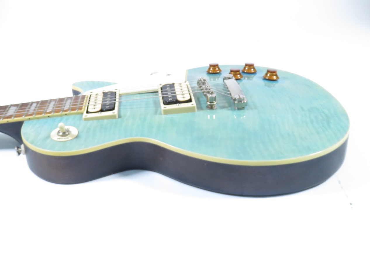 ☆美品☆Les Paul Traditional Pro Aqua Blue Gibson Les Paul Traditional Pro V AAA Flame Top Electric Guitar