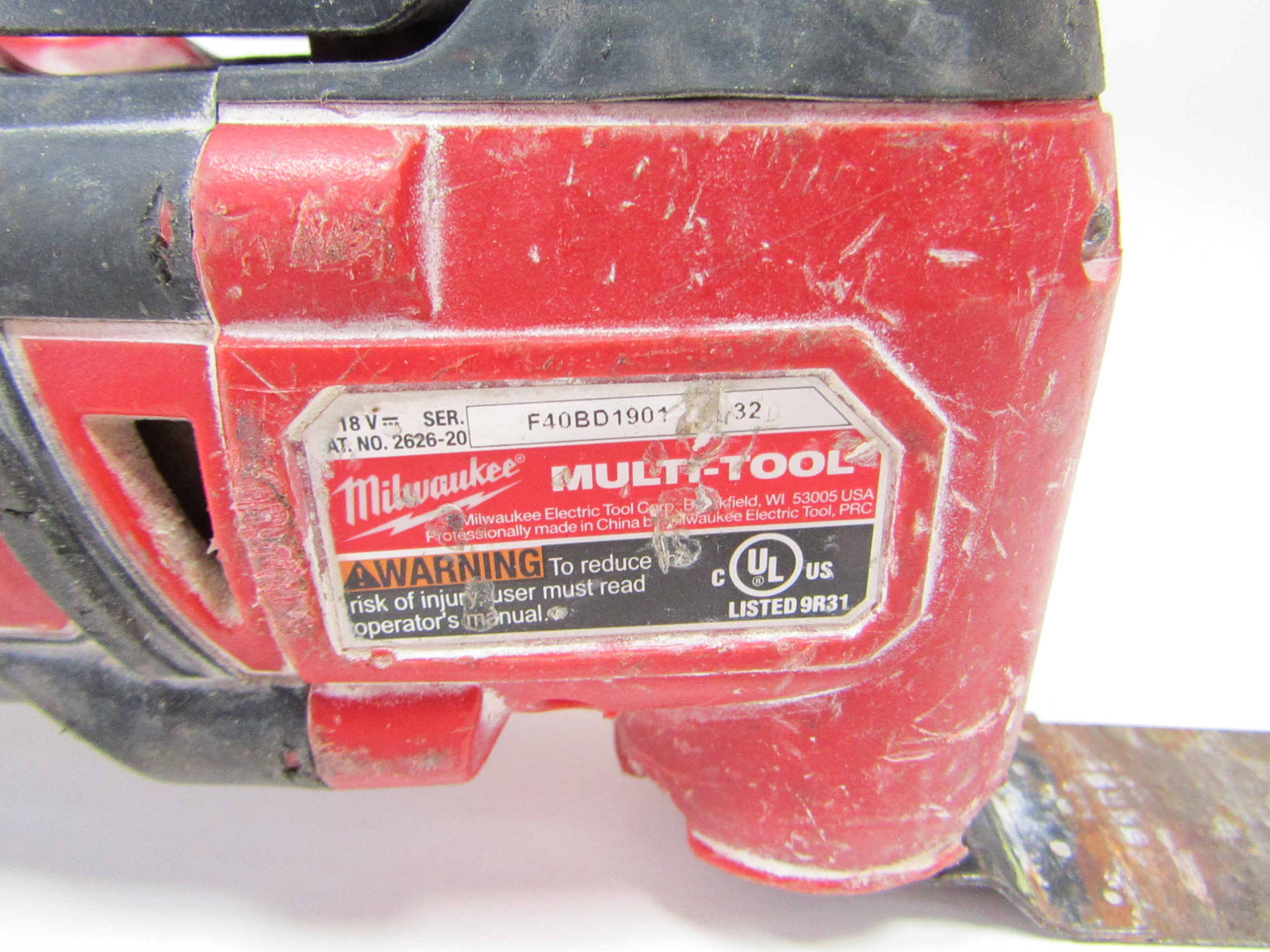 Milwaukee 2626-20 M18 Red Lithium Cordless Oscillating Multi-Tool 1901