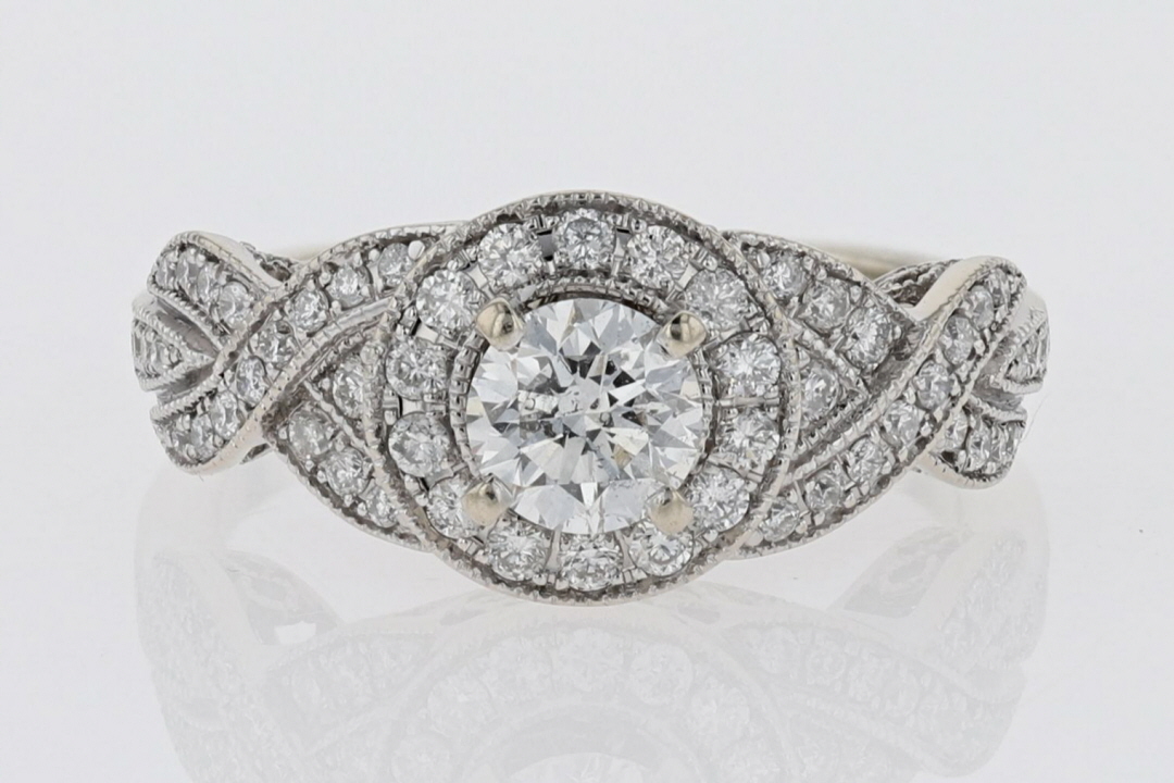 Neil Lane® Round Diamond Halo Engagement Ring 14k