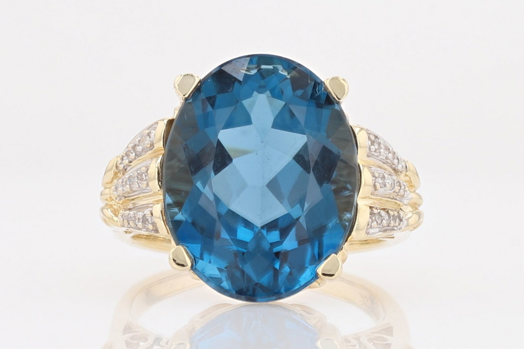 Blue topaz hot sale statement ring