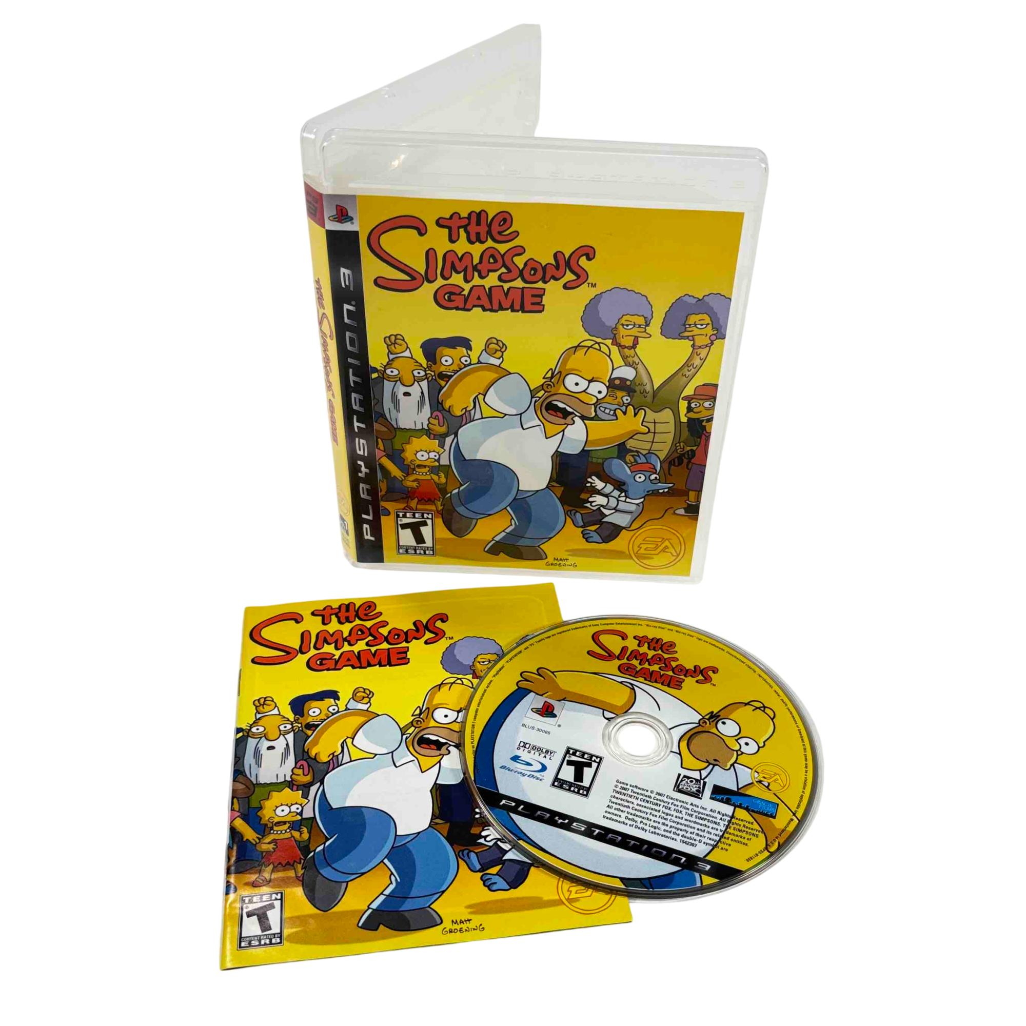 The Simpsons Game Video Game for the Sony PlayStation
