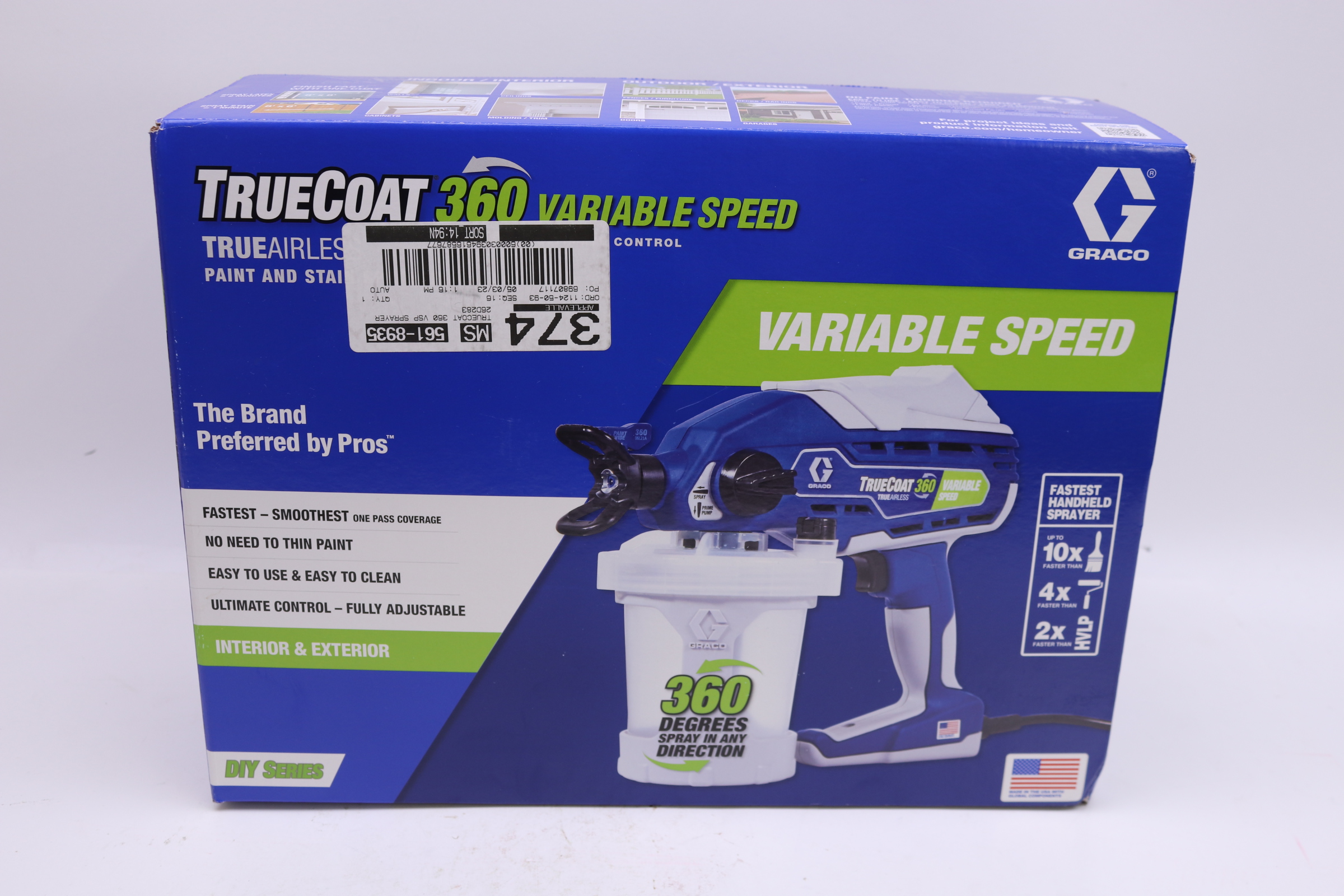 TrueCoat 360 Variable Speed TrueAirless Paint Sprayer