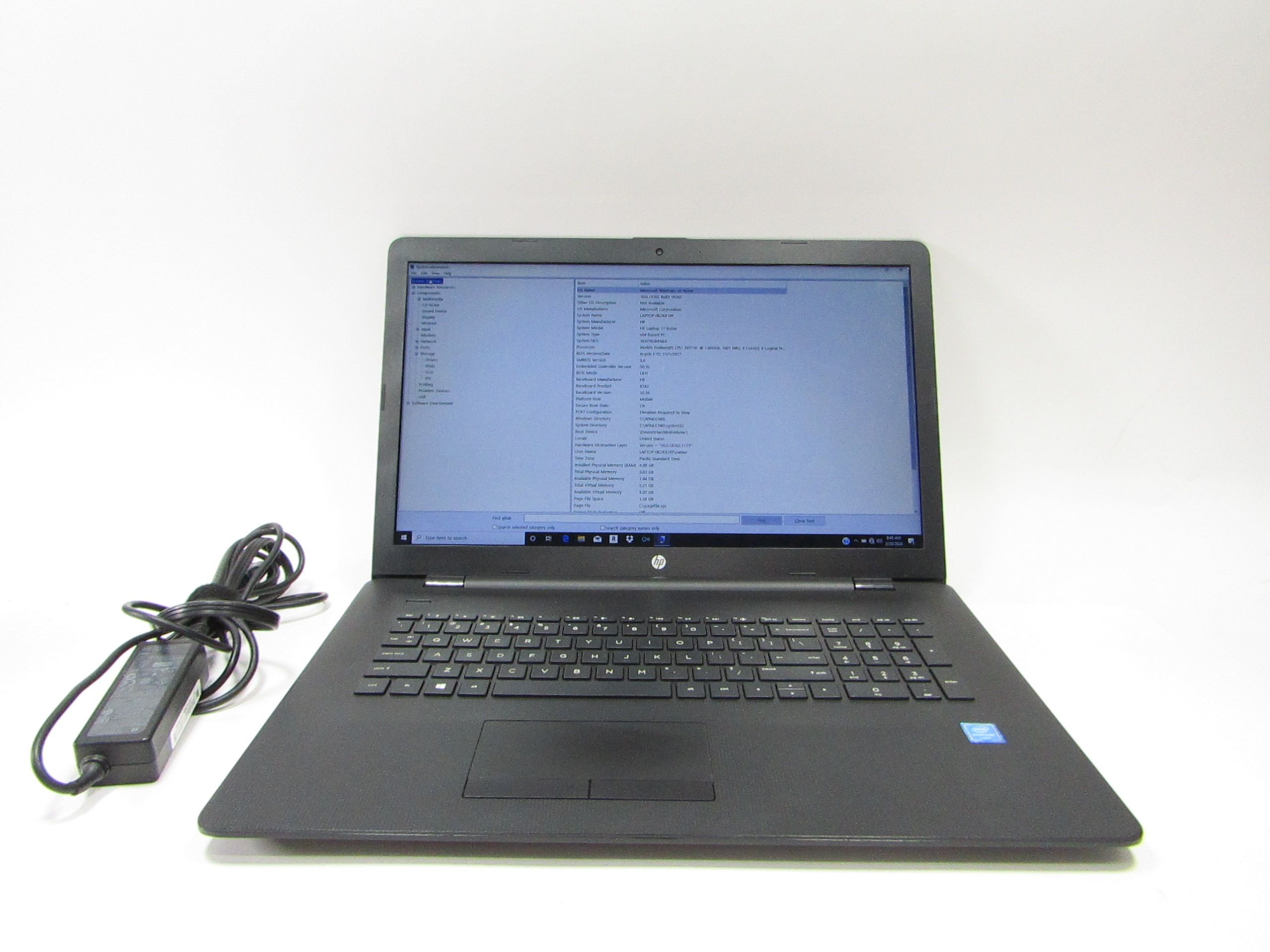Ghz Laptop Hp N3710 HP 17-bs010nr Windows 10 Intel Pentium N3710 - Main Image
