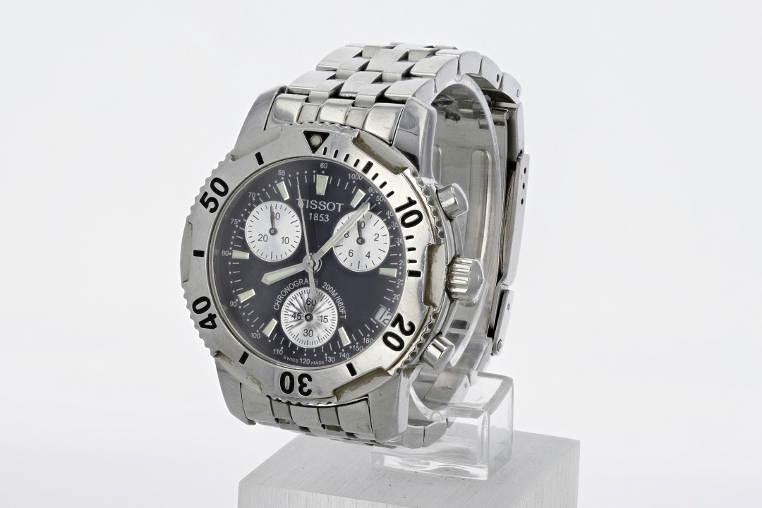 Tissot 1853 PRS200 Black Dial 40mm Chronograph Stainless