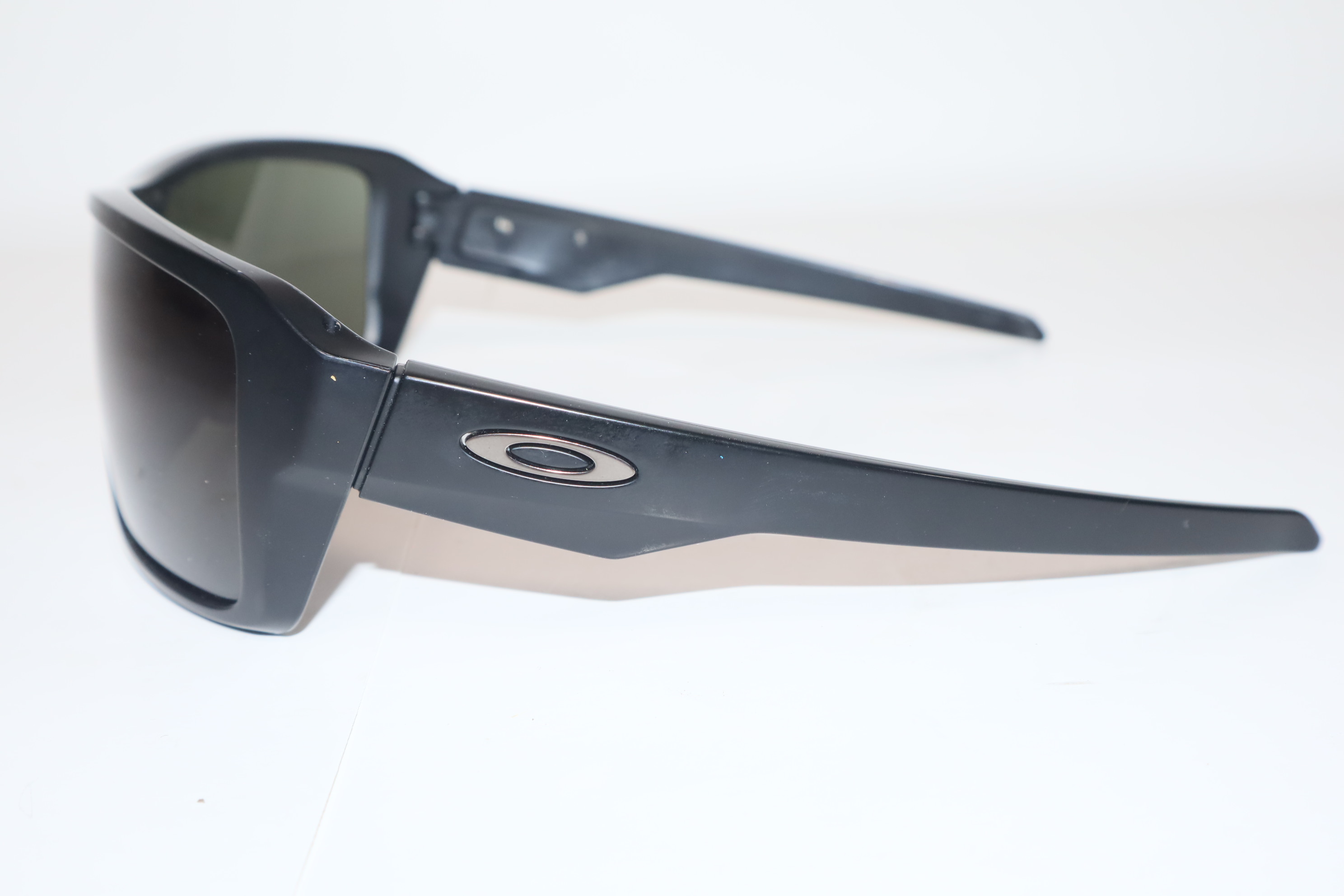 Oakley OO9380-0166 Matte Black Double Edge Sunglasses 0166 / Dark Grey Lens