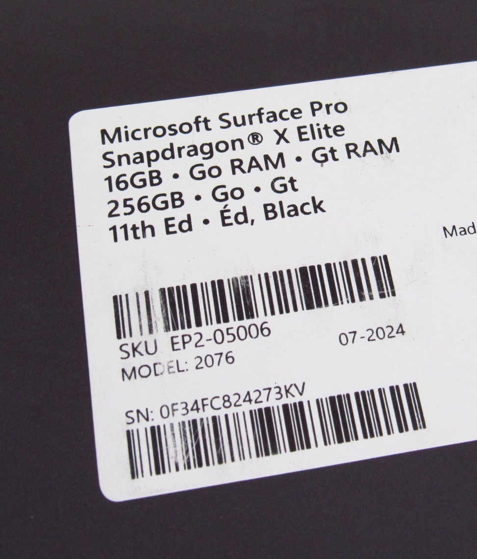Microsoft Surface Pro (2076) Snapdragon X 3.4GHz 16GB RAM Microsoft Surface Pro (2076) Snapdragon X 3.4GHz 16GB RAM