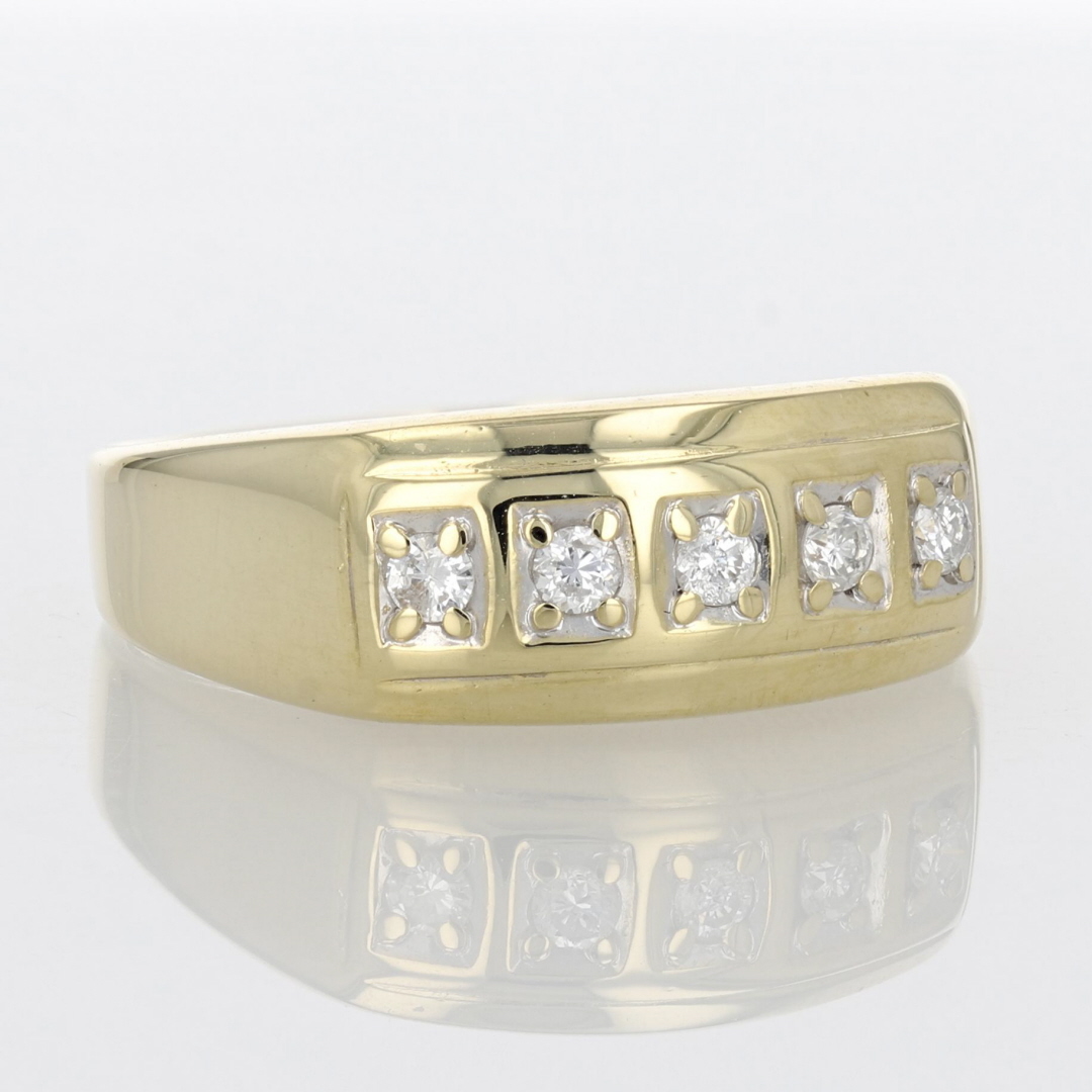 .32ctw Round Cut Diamond Prong Set Wedding Band Ring 14k Yellow Gold ...