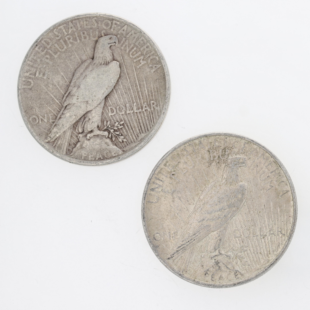 1922, 1924, 1925 $1 Silver Peace Dollar Lady Liberty Perched Eagle Coin ...