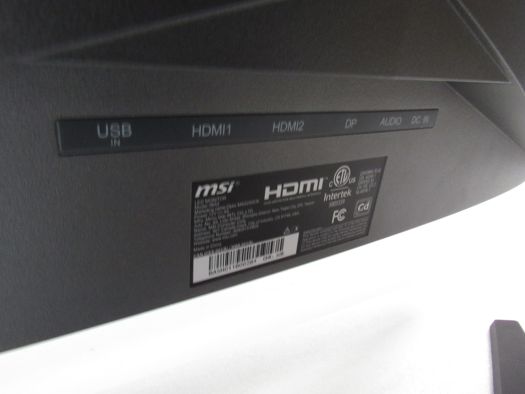 MSI 3BA5 Full HD Non-Glare 1ms 1920 x 1080 144Hz 23.5