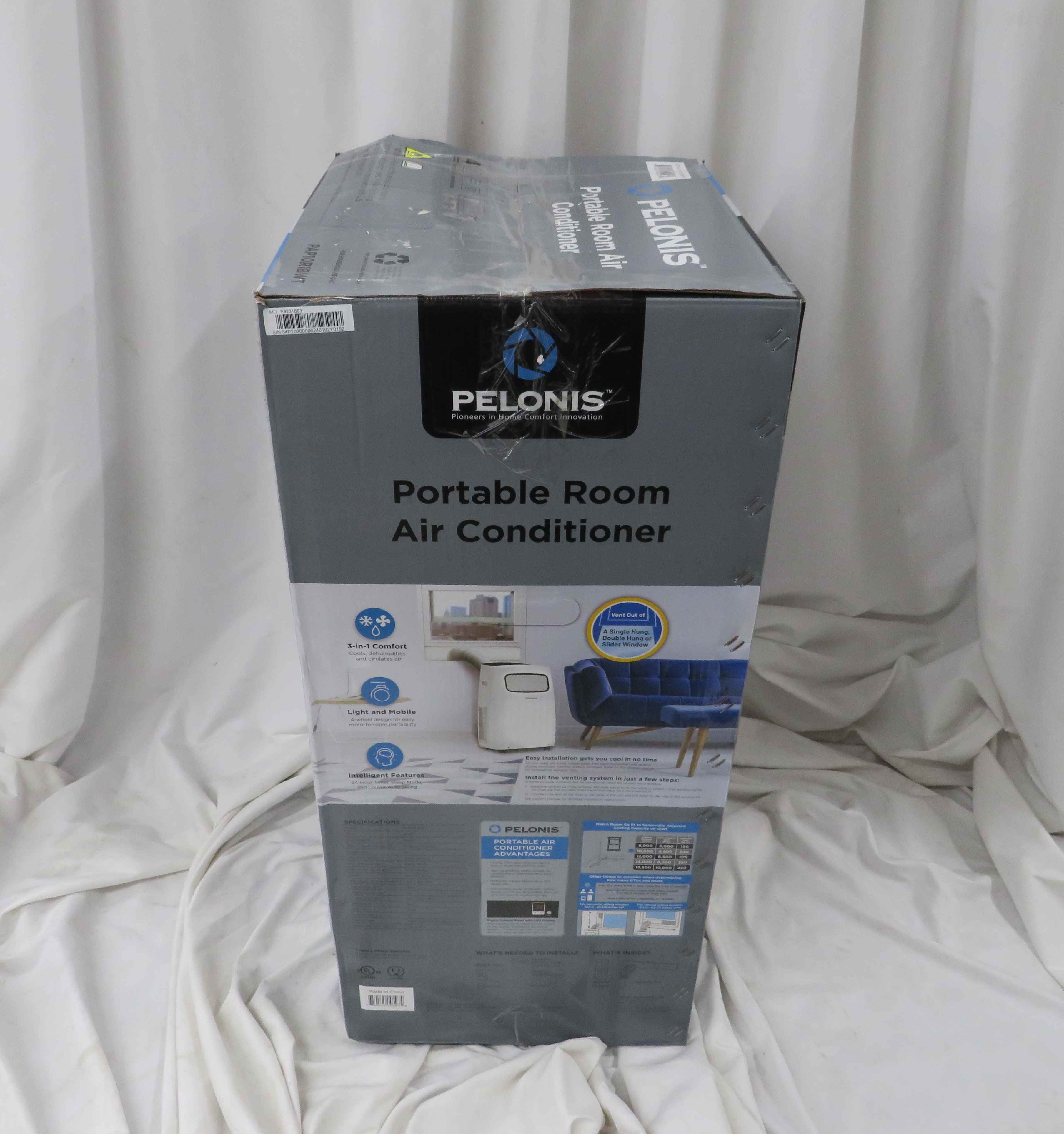 Pelonis 10,000 BTU Portable Room Air Conditioner Unit PAP10R1BWT