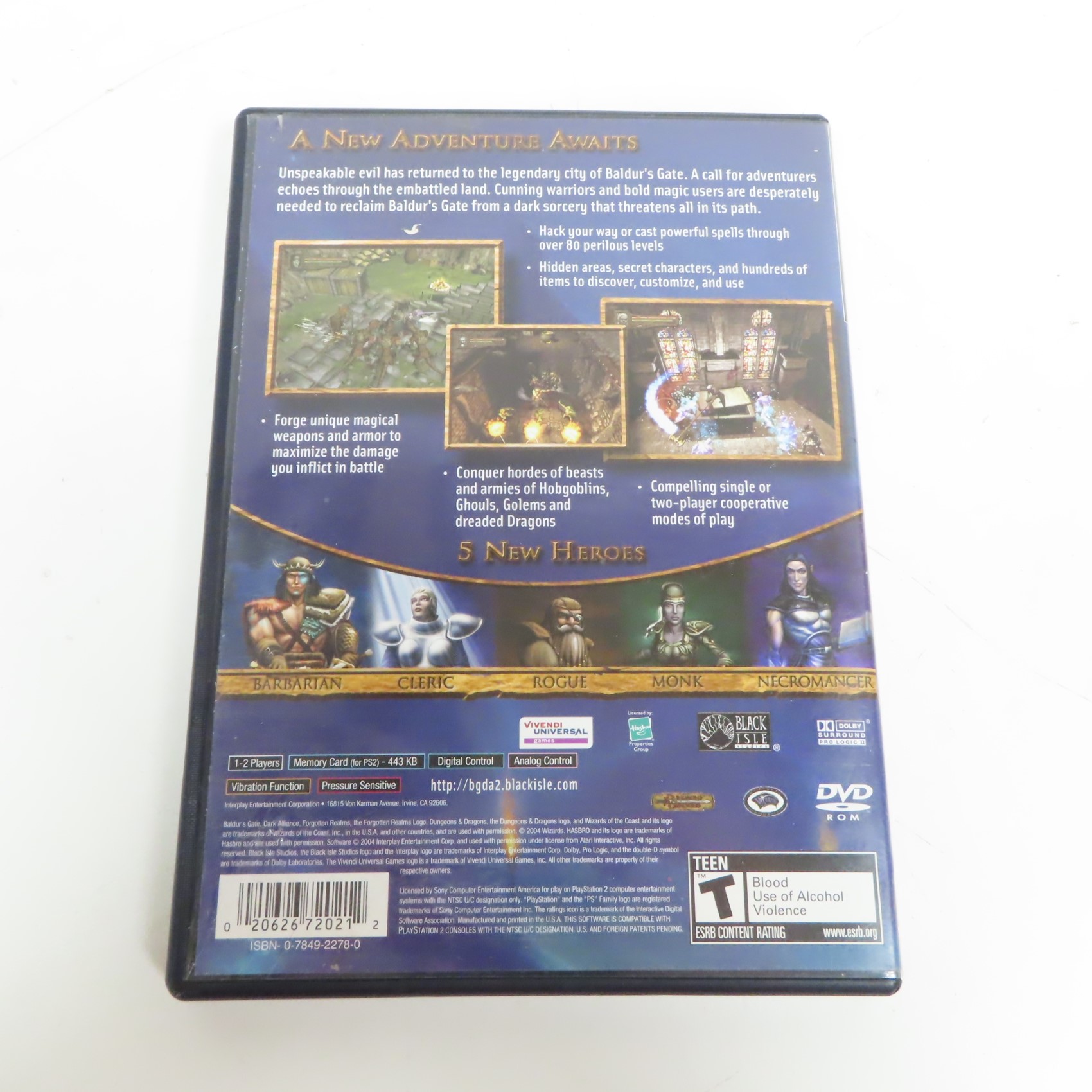 Baldur's Gate: Dark Alliance II for PlayStation 2 Baldur's Gate: Dark Alliance II for PlayStation 2