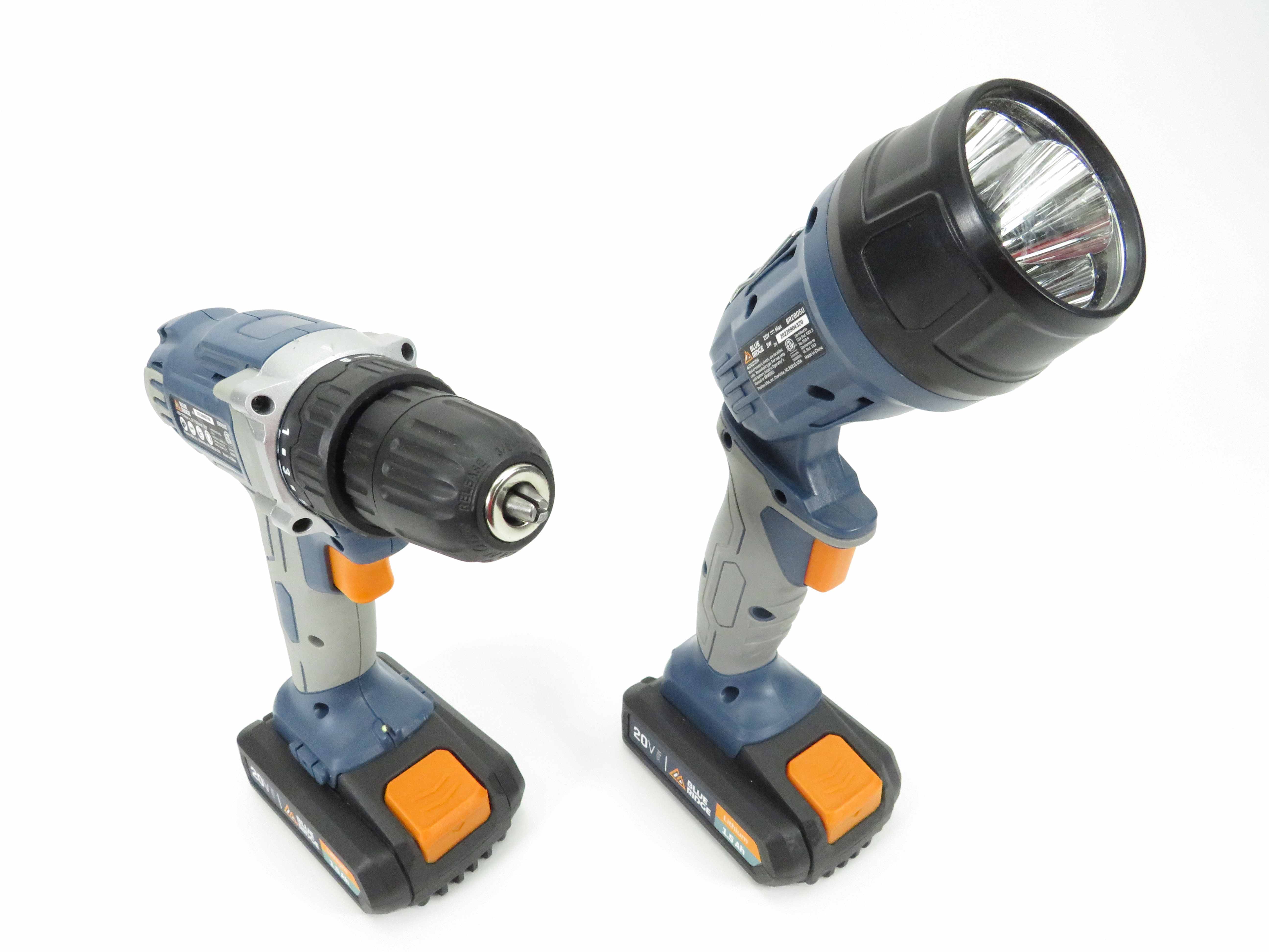 Blue Ridge Drill Driver Work Light Tool Set BR2800U BR2805U