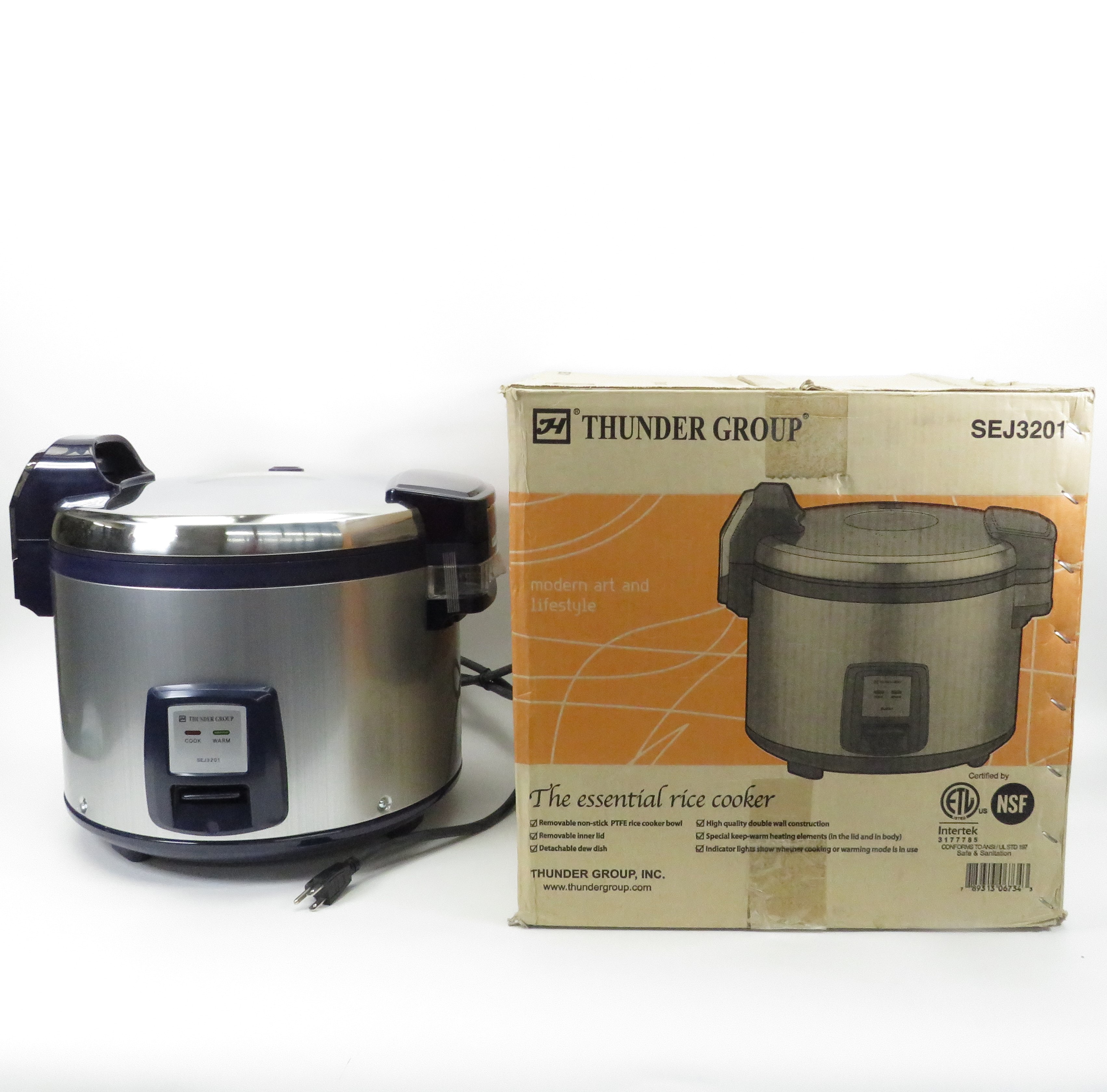 Thunder Group SEJ3201, Stainless Steel 30 Cup Rice Warmer, NSF/E 並行輸入品