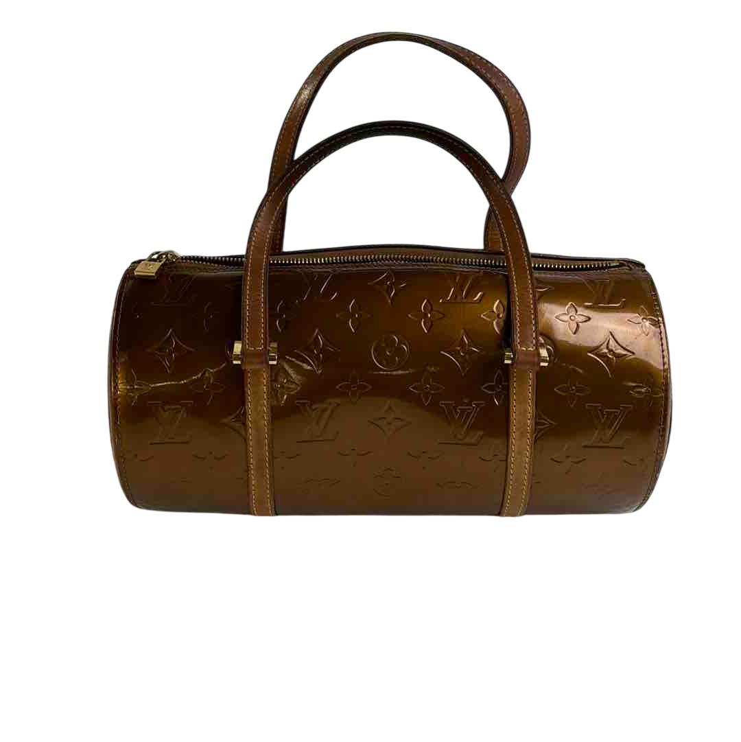 Louis Vuitton Monogram Vernis Bedford Bronze Leather Handbag