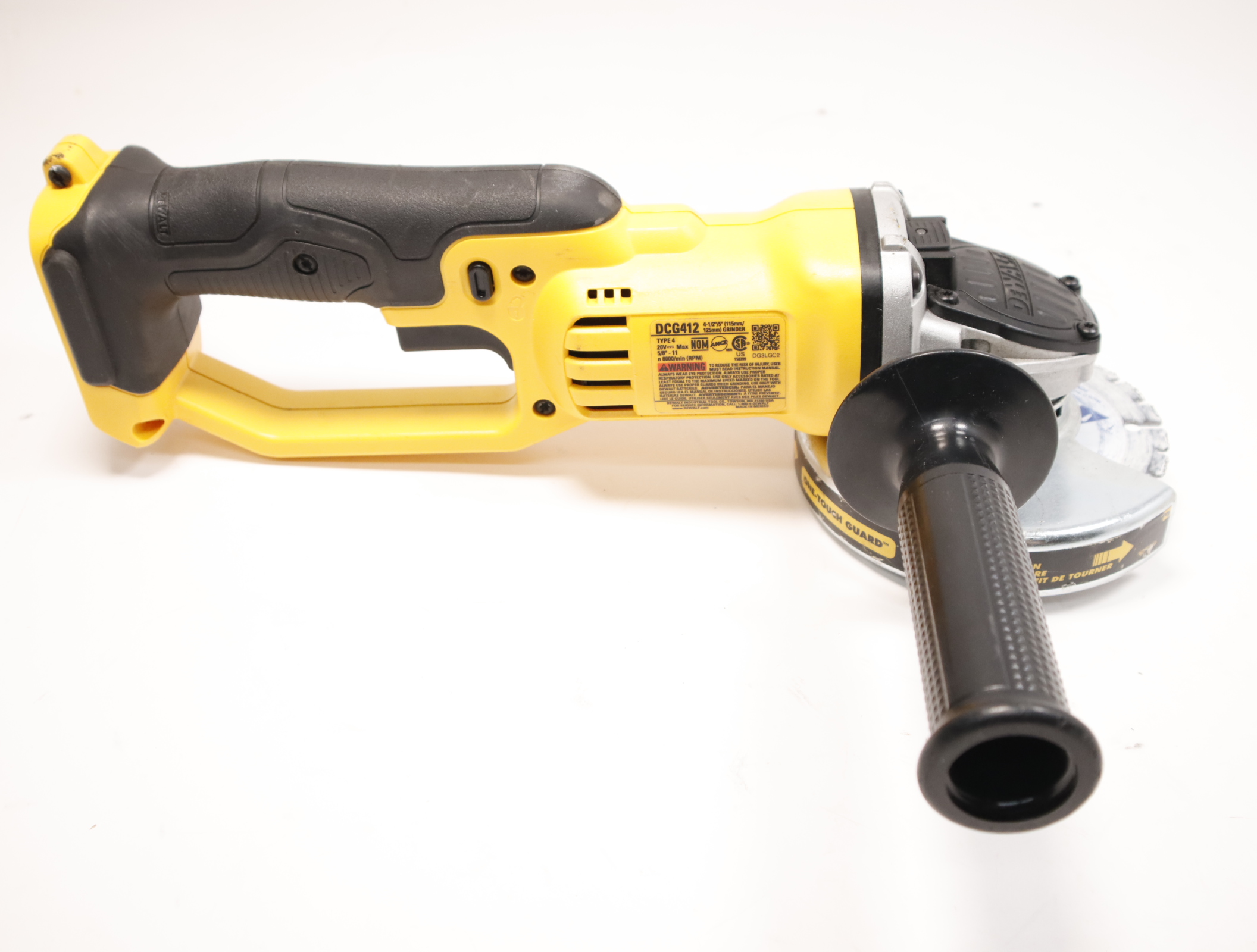 DeWalt DCG412 20V Cordless Angle Grinder Tool Only