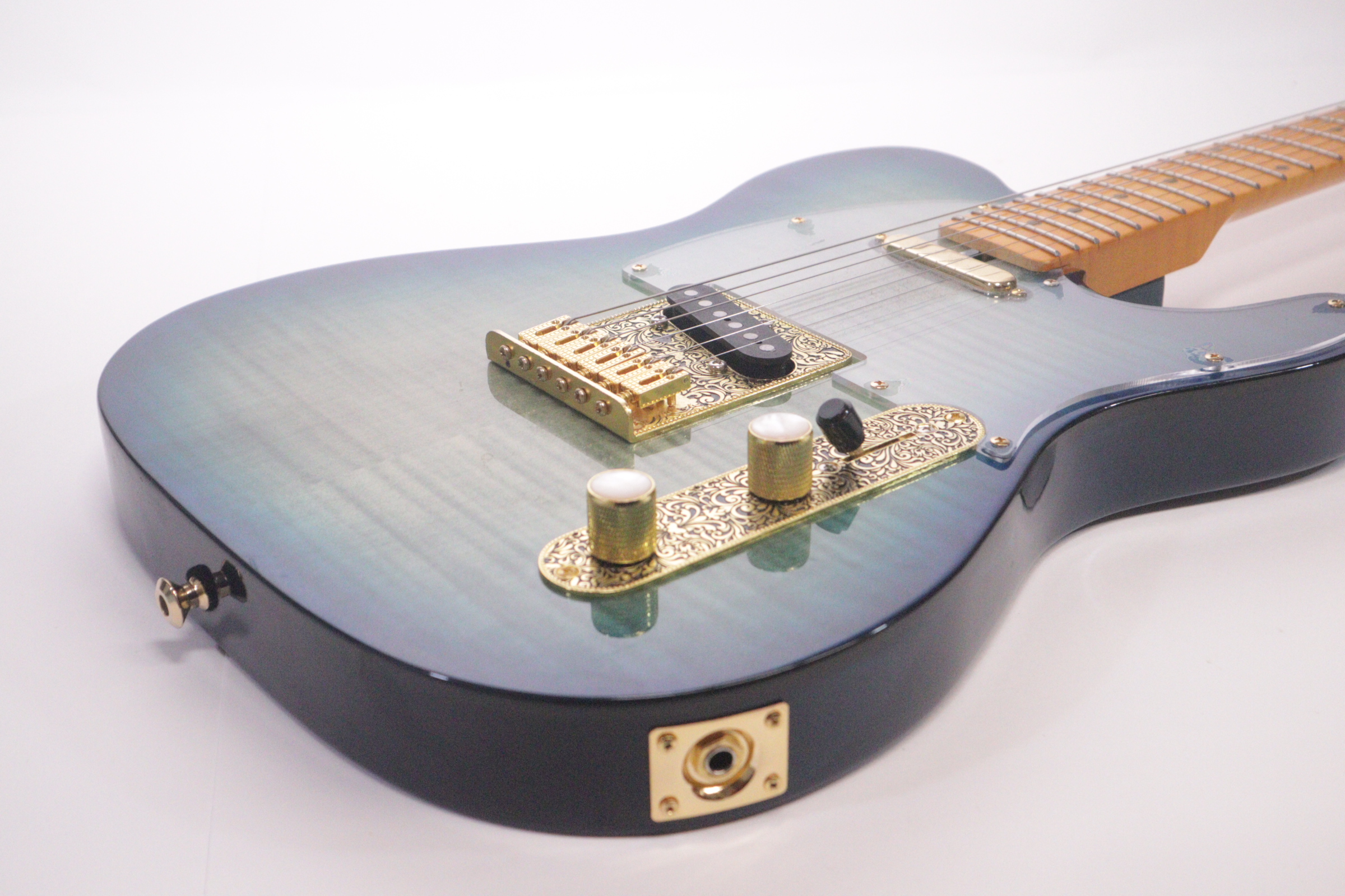 Leo Jaymz TL Style TL-100 Transparent Blue 6-String 22-Fret