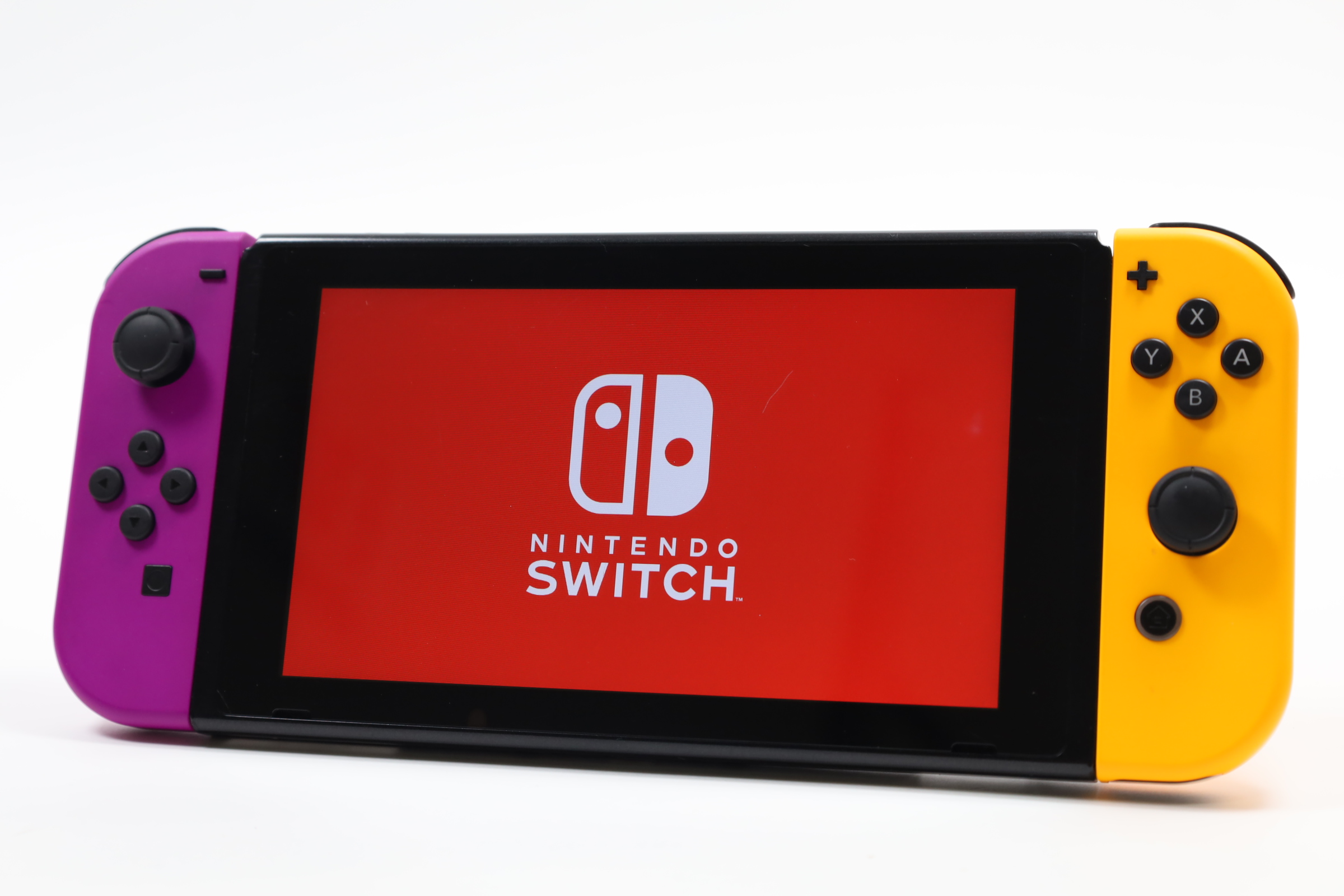 Nintendo Switch HAC-001 32GB Video Game System - Purple/Orange (3928)