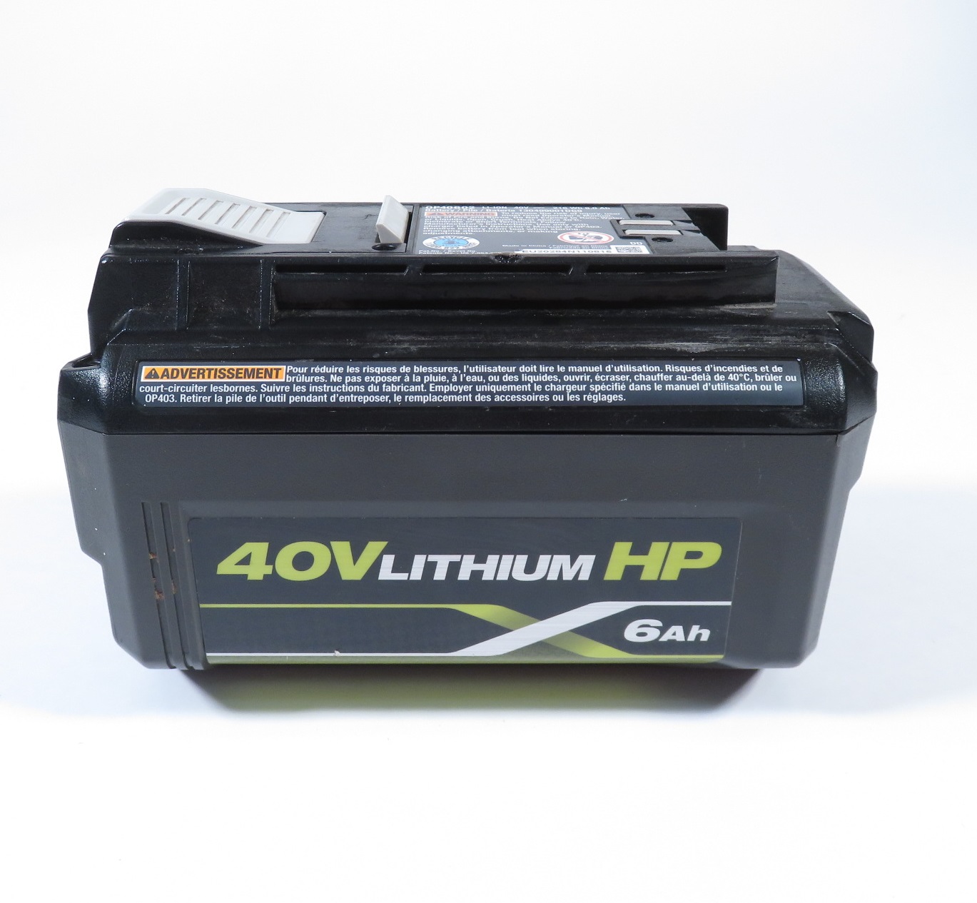 Ryobi OP40602 40 Volt Lithium Ion 6.0 Ah High Capacity Battery Pack