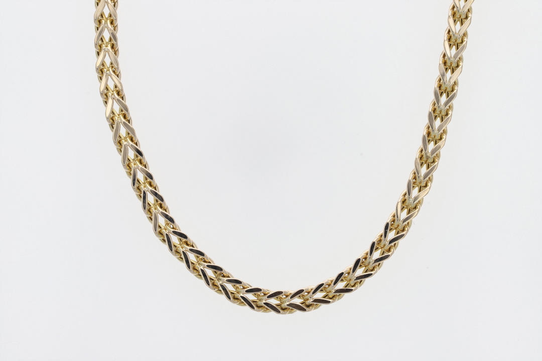 3.6mm Foxtail Link Chain 20" Necklace 10k Yellow Gold 8.08 Grams