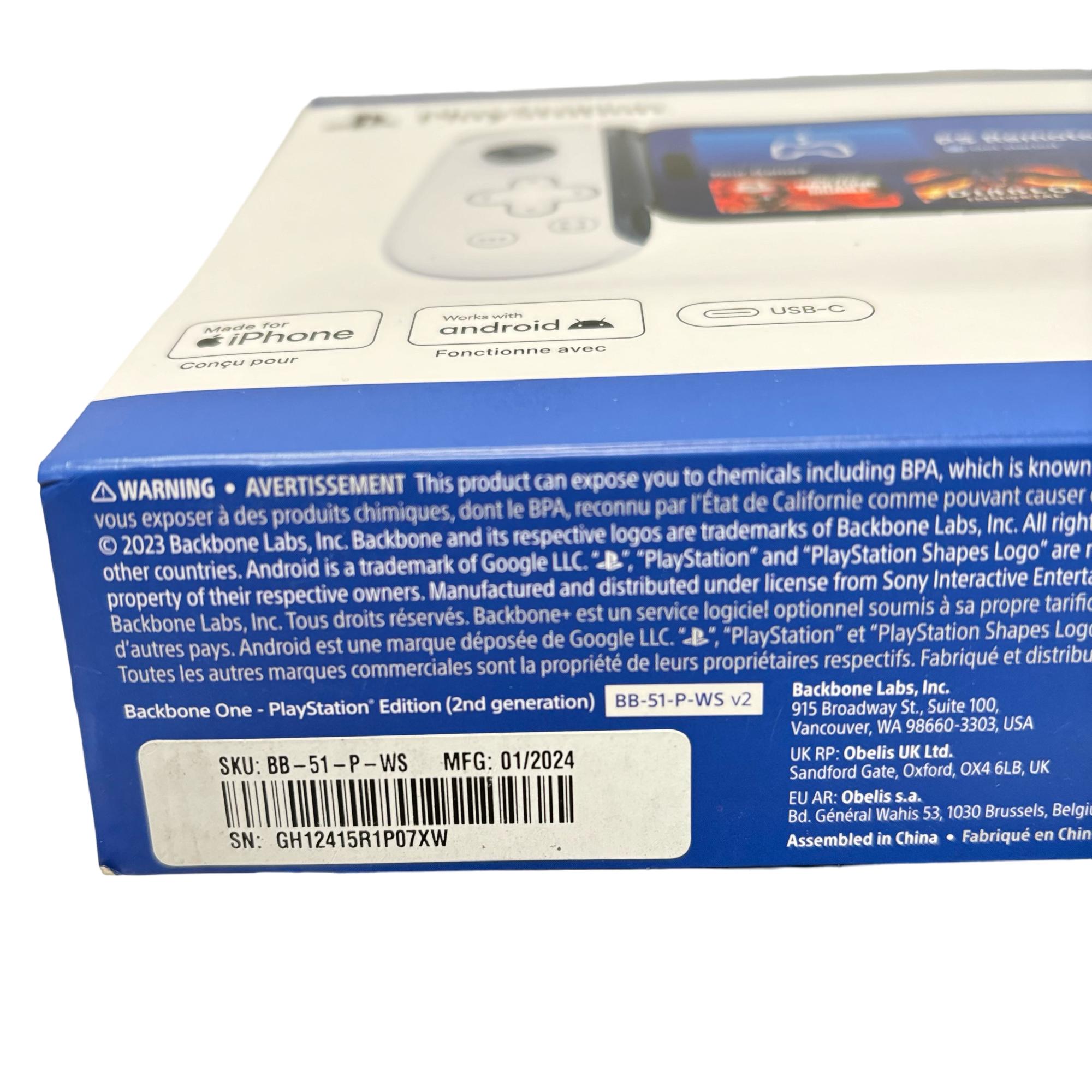 Sony PlayStation Backbone One BB-51-P-WS Mobile Gaming Controller