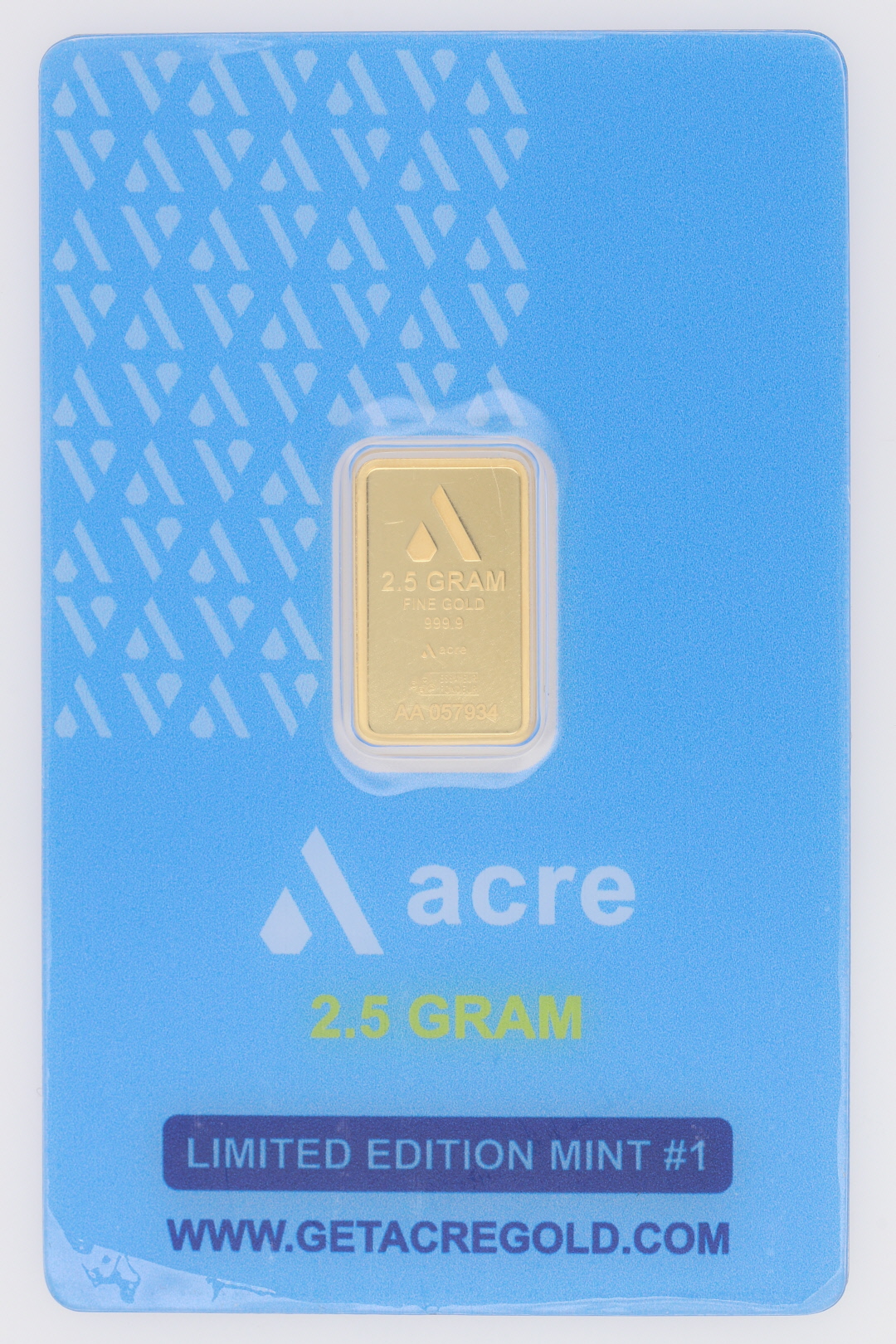How Much Is A 2.5 G Acre Gold Bar Acre Gold Bar Limited Edition Mint #1 24k Yellow Gold 2.5 Grams