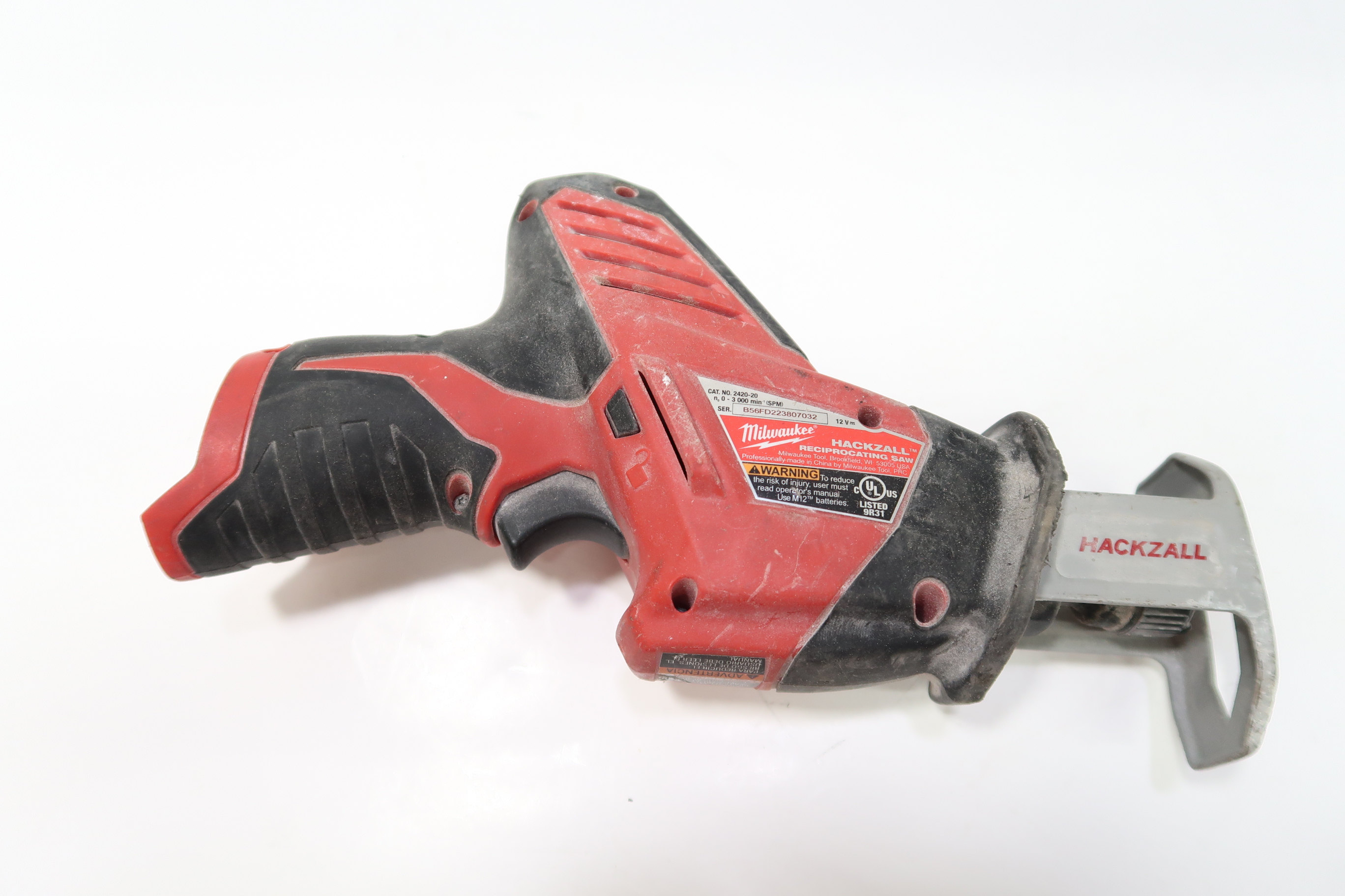 Milwaukee 2420-20 12V Lithium-Ion HACKZALL Cordless Reciprocating